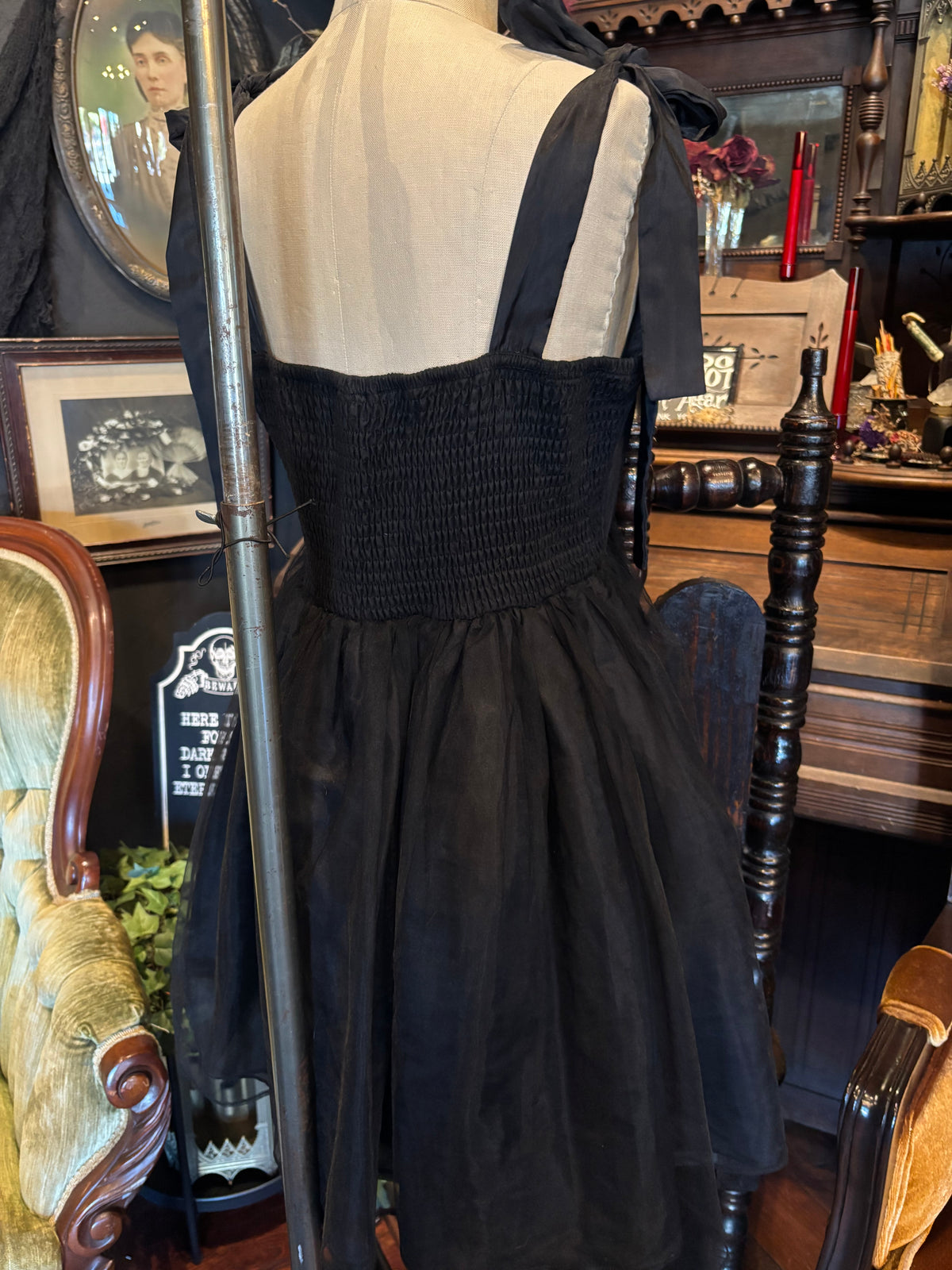Darling Black Tulle Baby Doll Dress By My Violet