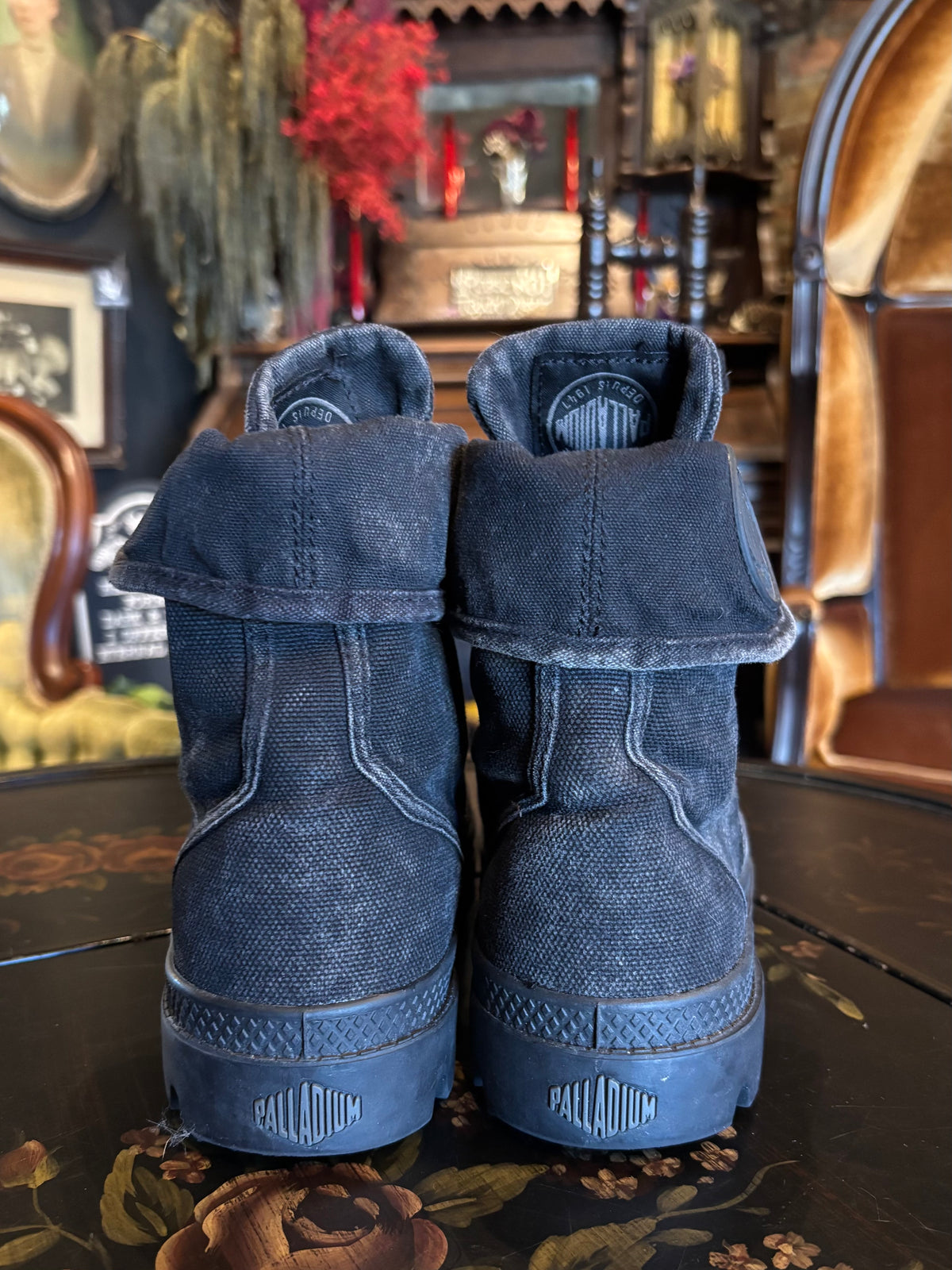 Palladium Pallabrouse Baggy Canvas Fold Over Lace Up Boot