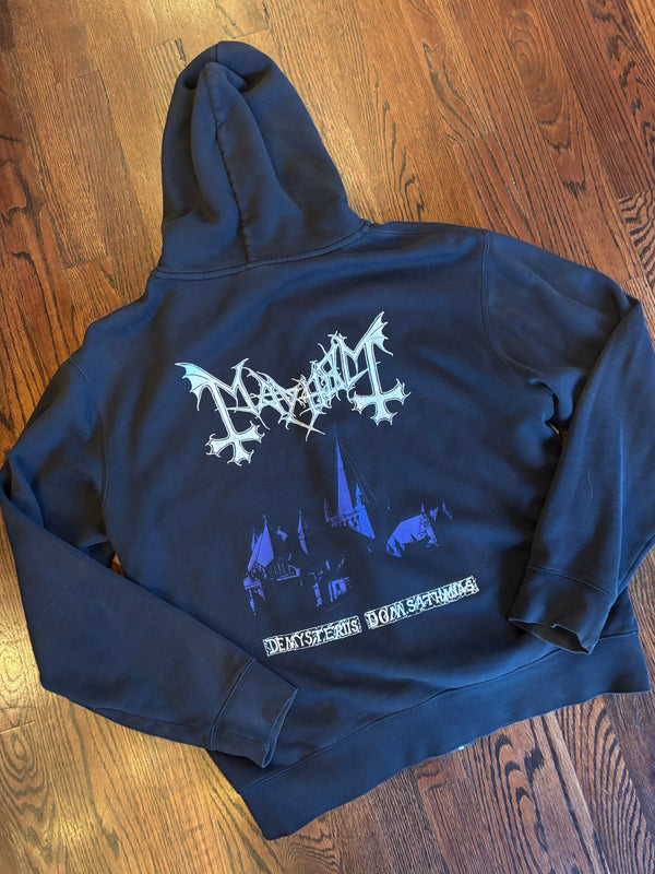 Rare Vintage Y2K Mayhem “De Mysteriis Dom Sathanas” Zip Up Hoodie
