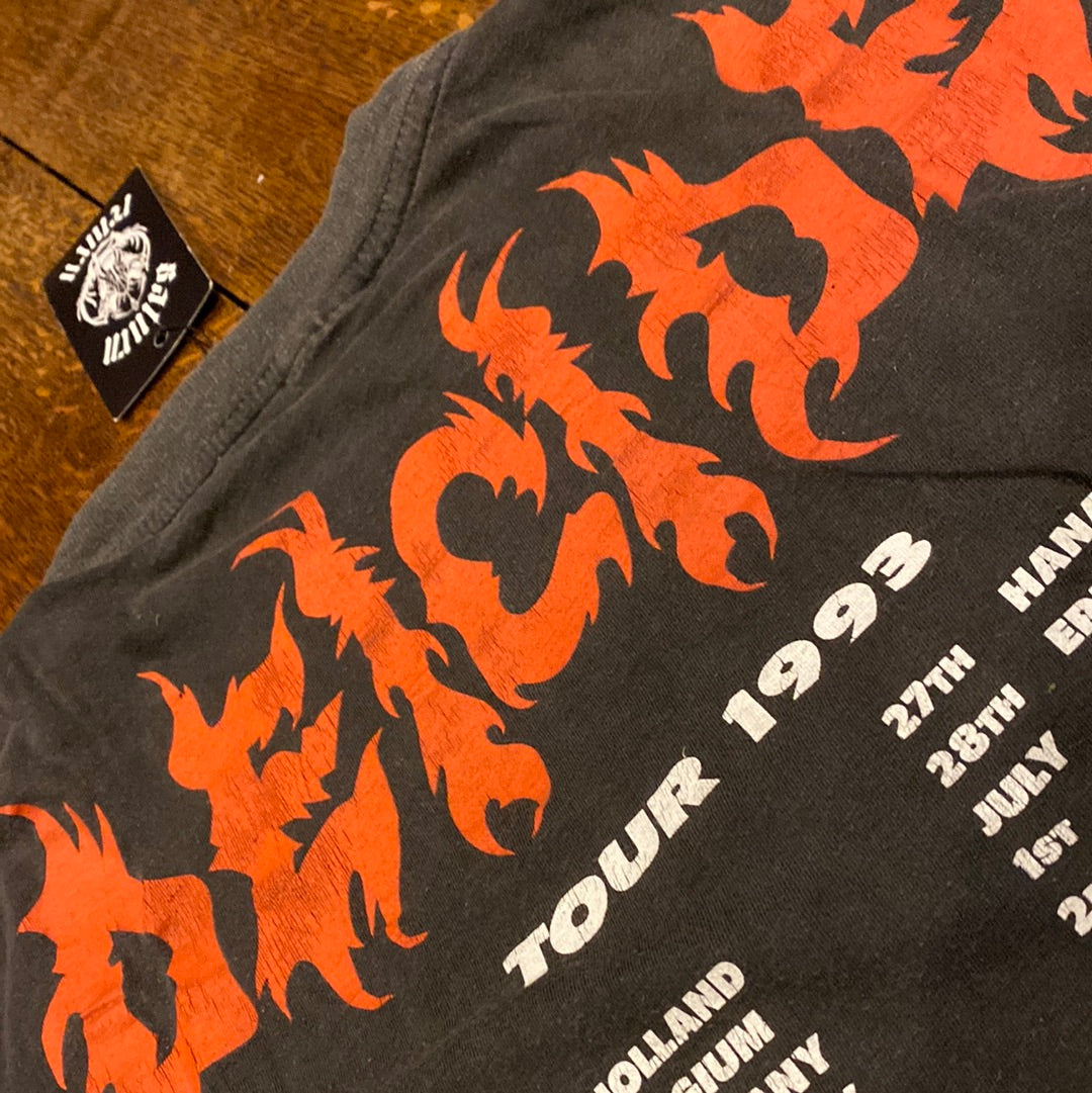 Vintage 1993 Deicide “Amon: Feasting the Beast” Tour Merch T-Shirt
