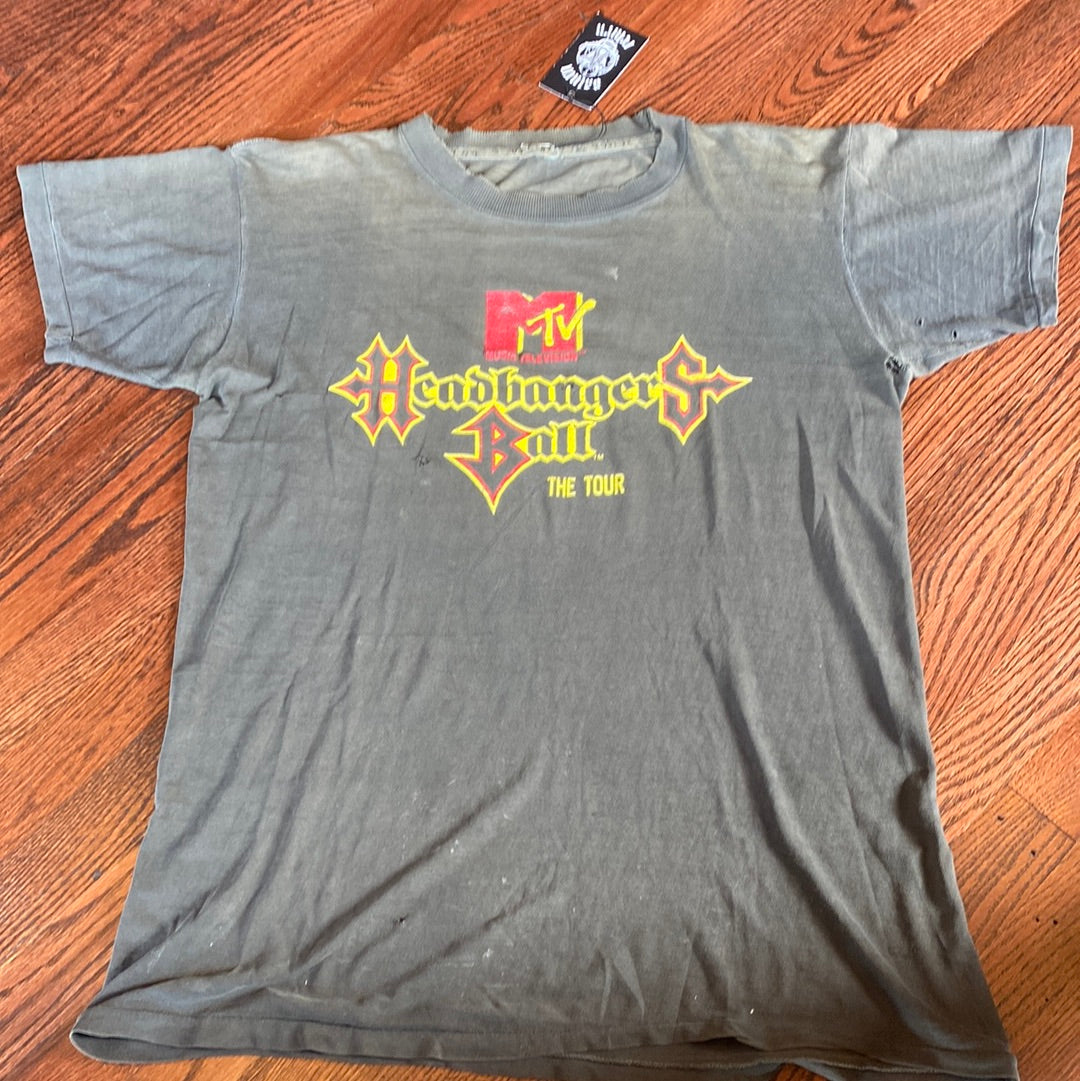 Vintage 1989 “Headbangers Ball” MTV Tour T-Shirt