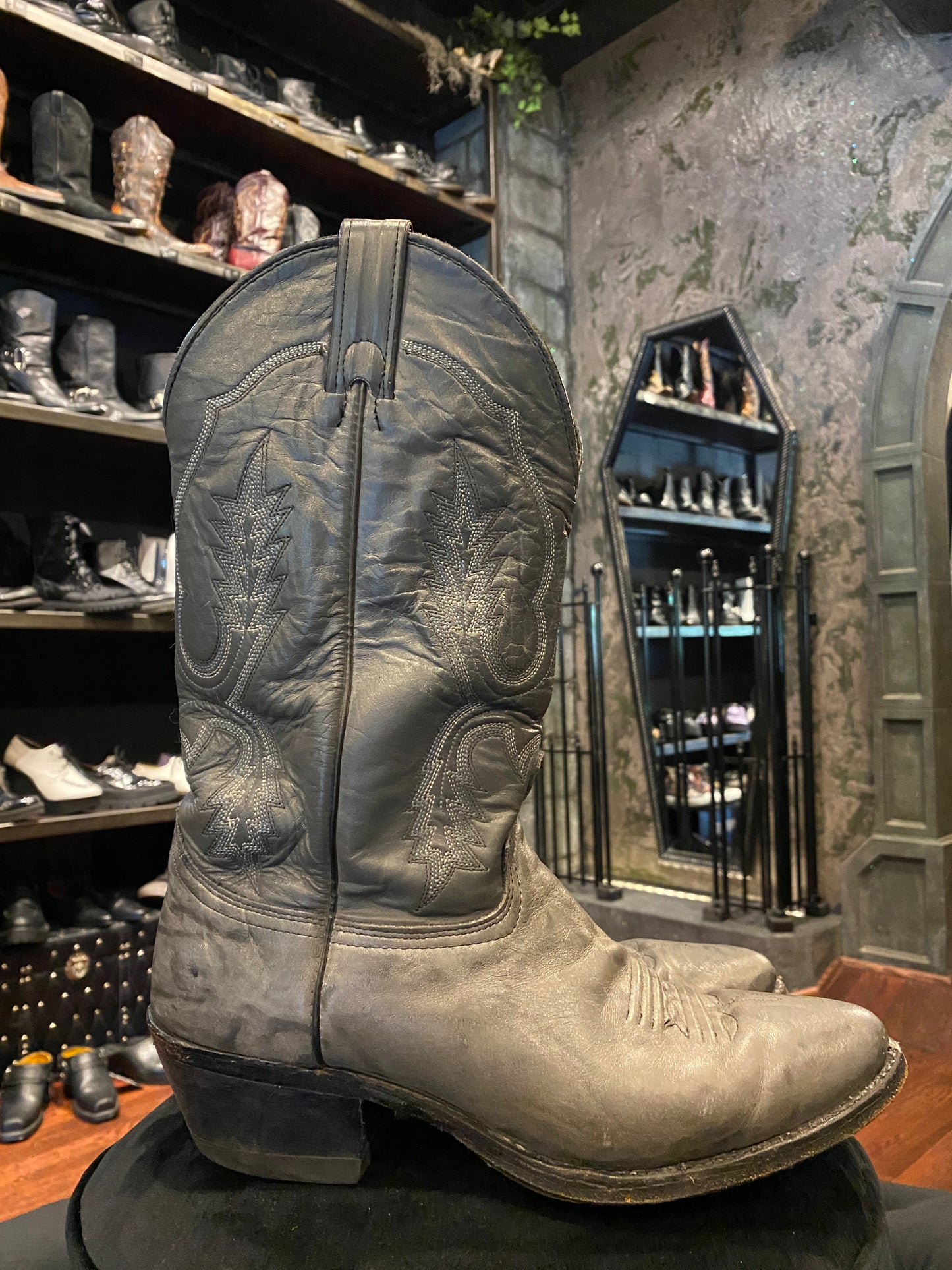 Unbranded Grey Goatskin Cowboy Boots