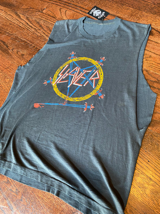 Vintage 1985 Slayer “Hell Awaits” Tour Sleeveless Shirt