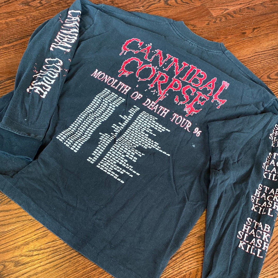 Vintage 1996 Cannibal Corpse “Monolith of Death Tour” T-Shirt