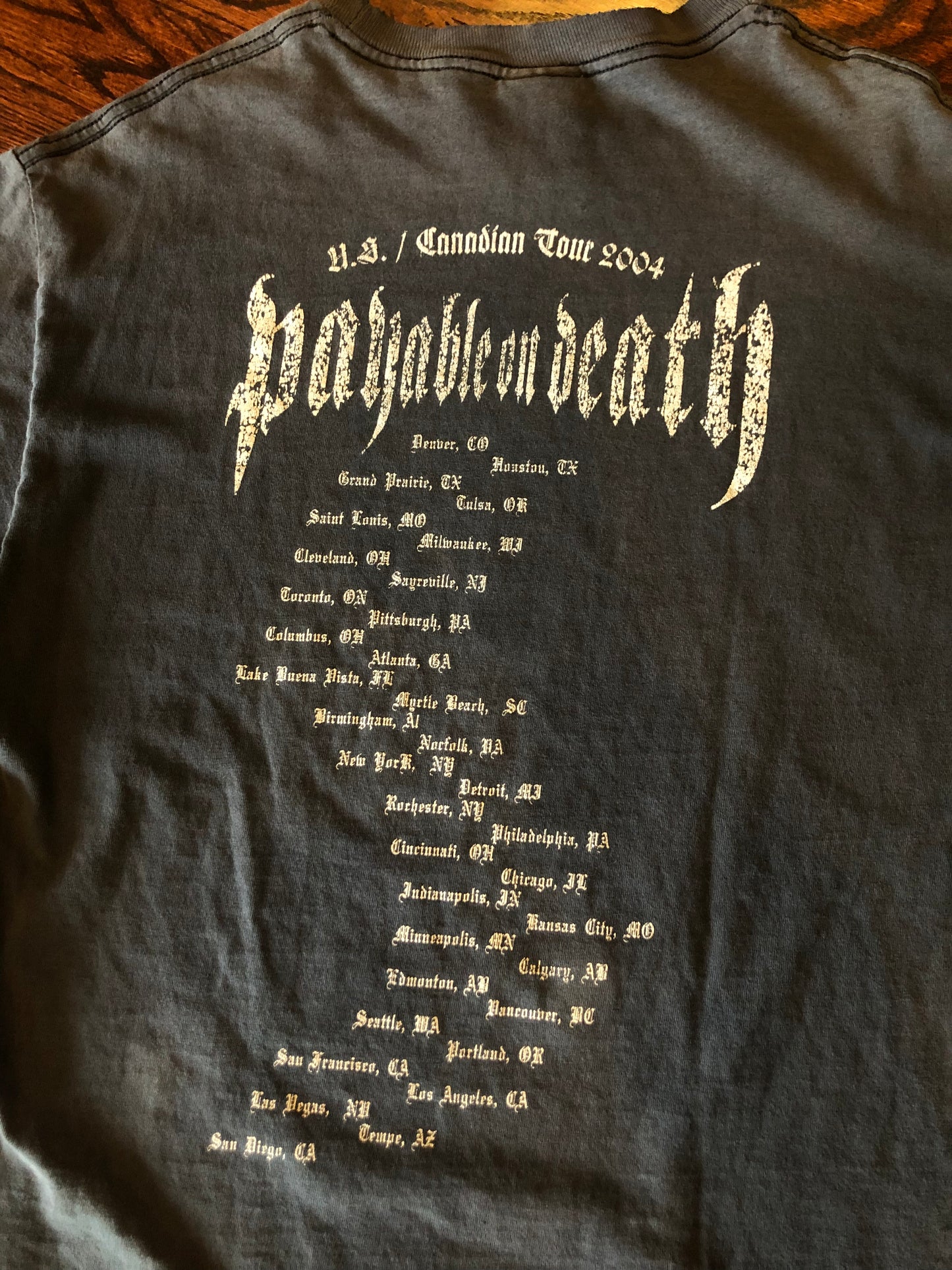 Vintage P.O.D. 2004 US/Canada Tour Merch T-Shirt