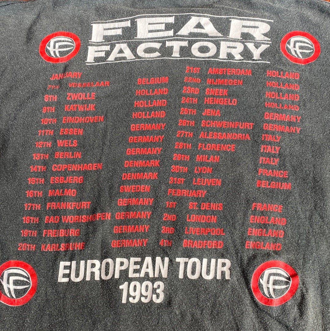 Vintage Fear Factory 1993 “Soul of a New Machine” European Tour T-Shirt