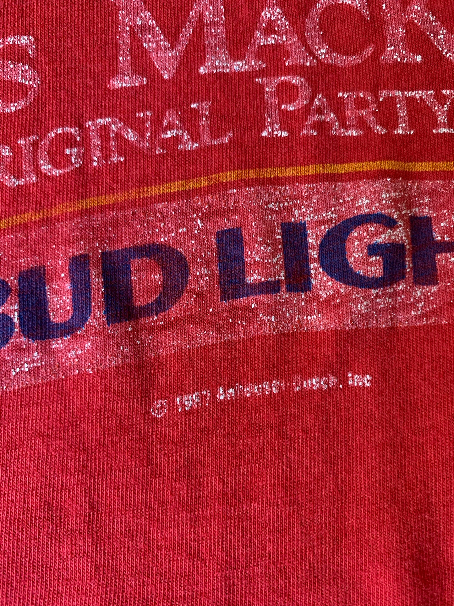Vintage 1987 Spuds Mackenzie Bud Light T-Shirt Party Animal