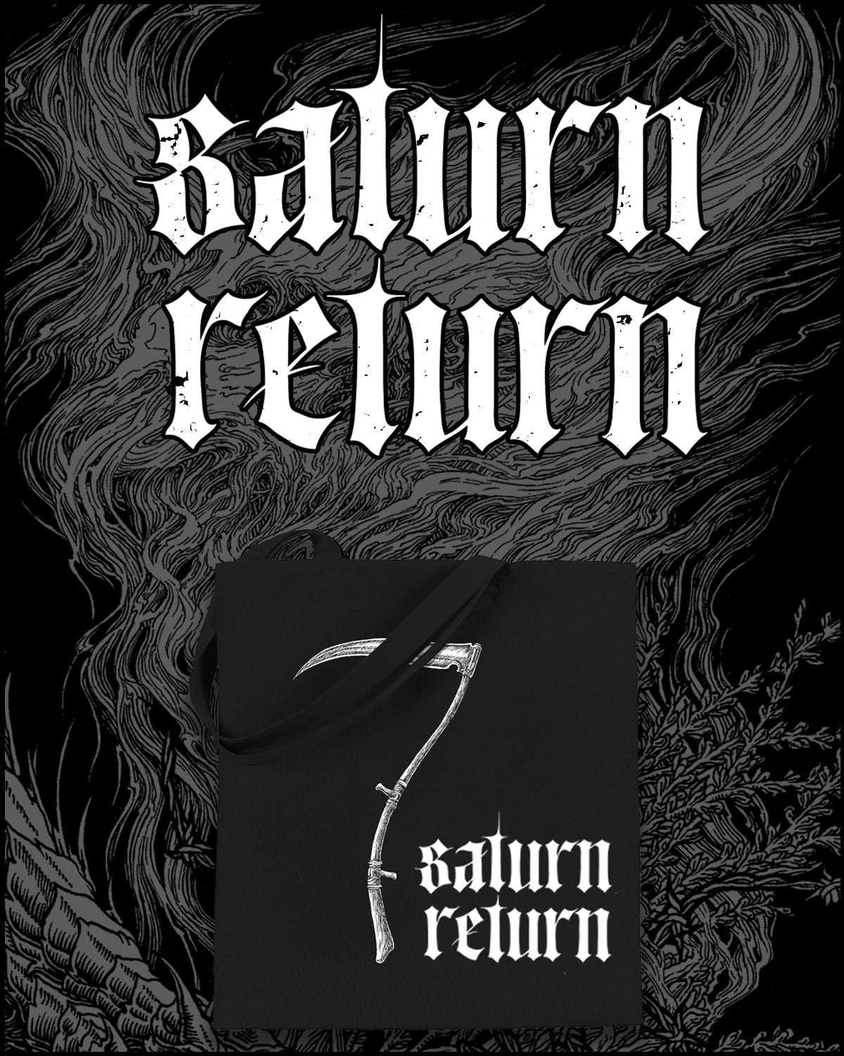 Saturn Return Scythe Tote Bag