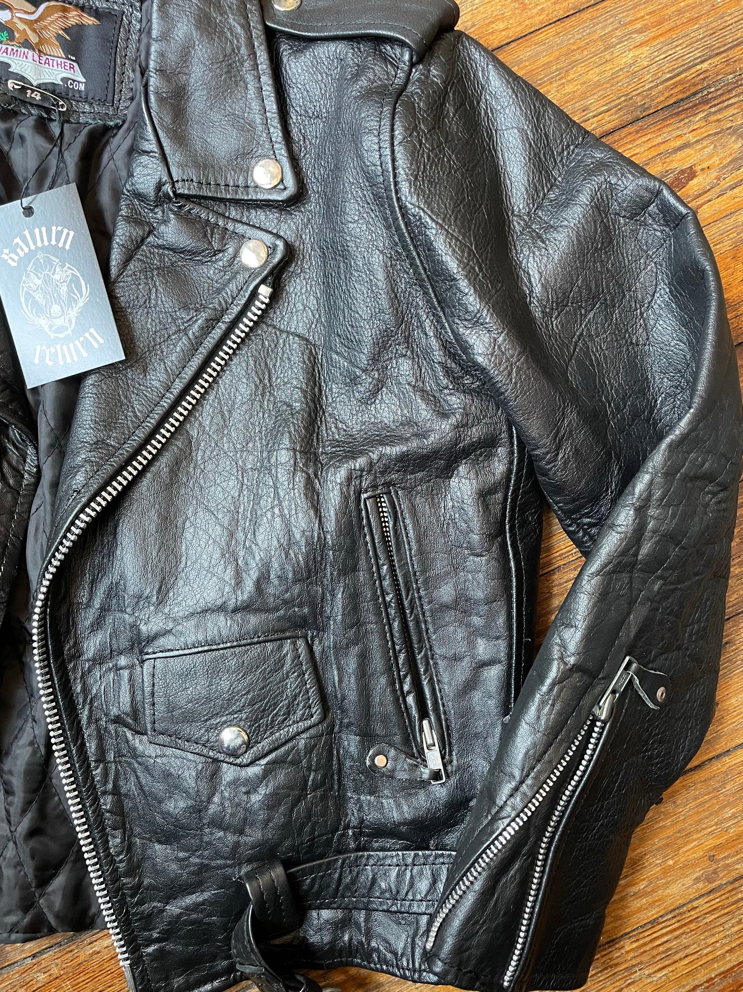 Classic Jamin Leather Motorcycle Jacket