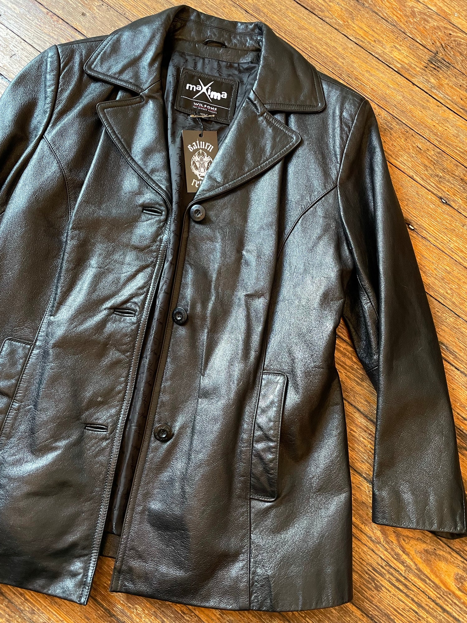 Maxima leather jacket cheap