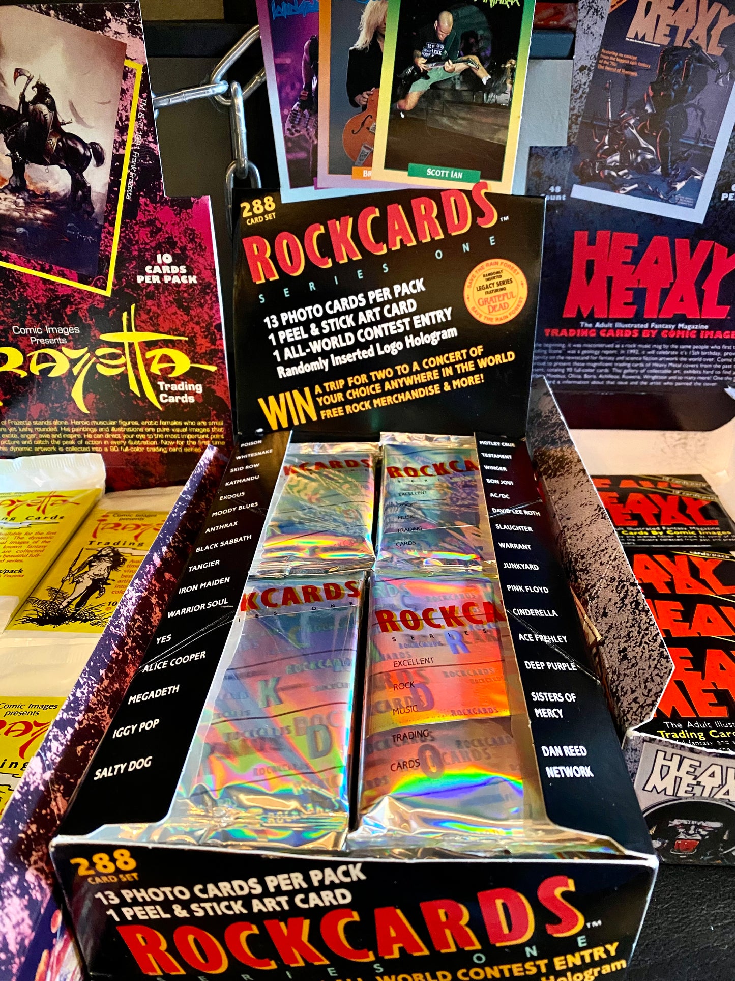 Vintage 1991 Rock Cards Trading Cards