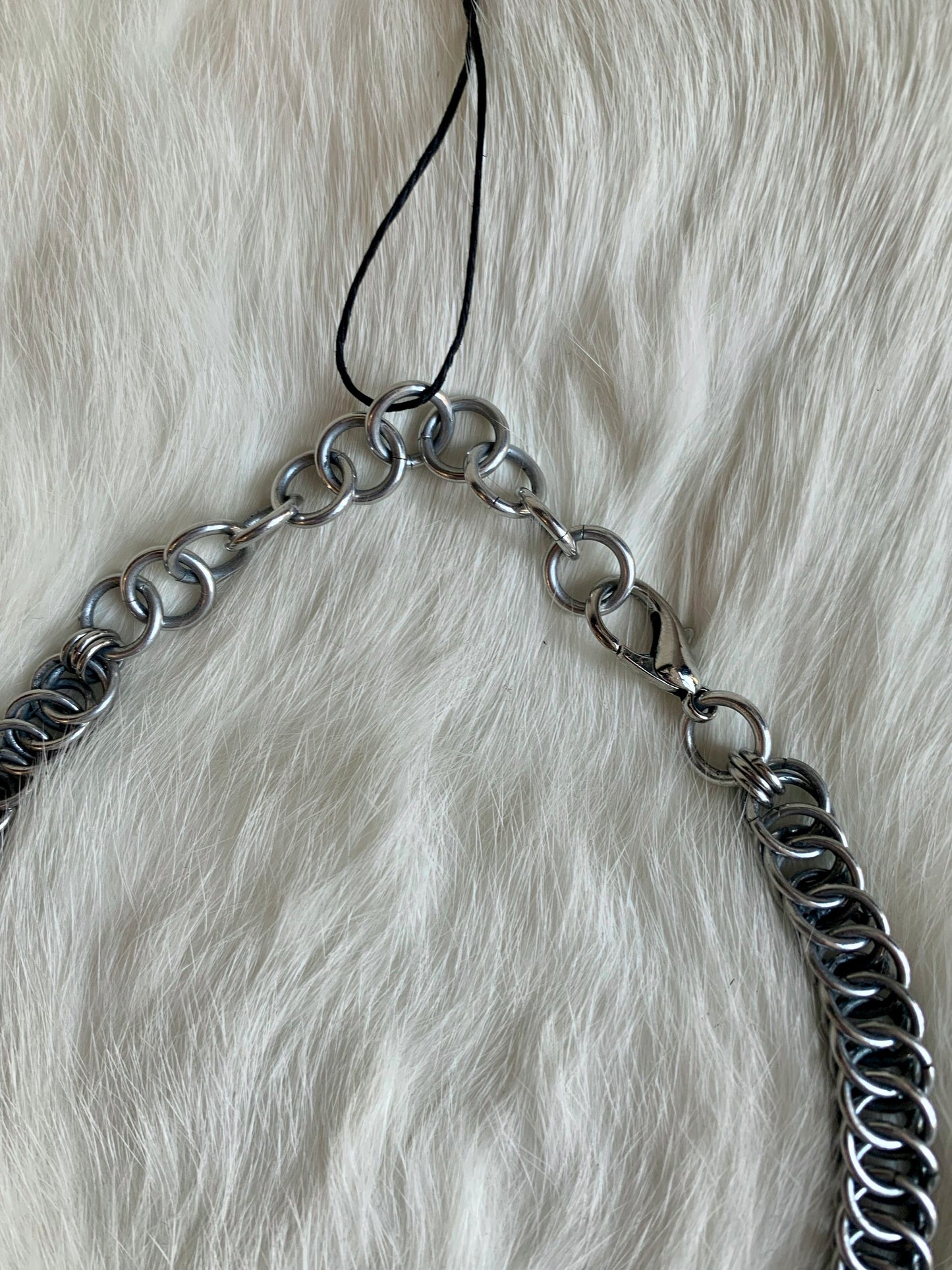 Cotte De Mailles Aluminum Chain Mail Choker Necklace