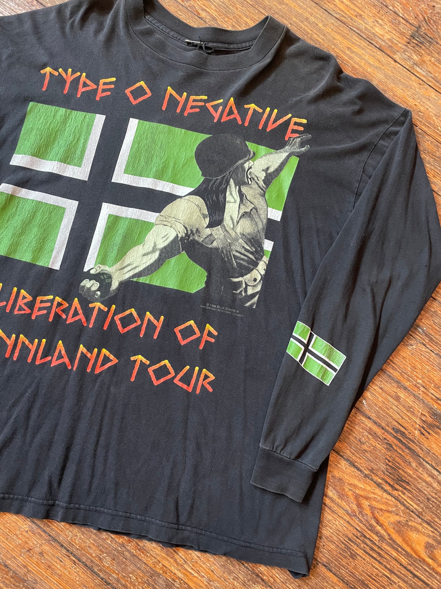 Vintage 1997 Type O Negative European Fall/Winter Tour Long Sleeve T-Shirt