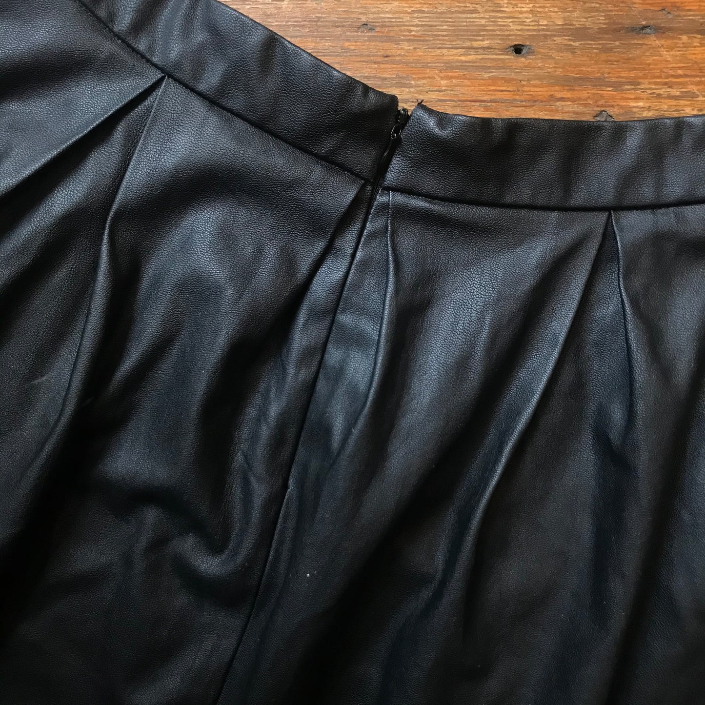 Vegan Leather Mini Tennis Skirt