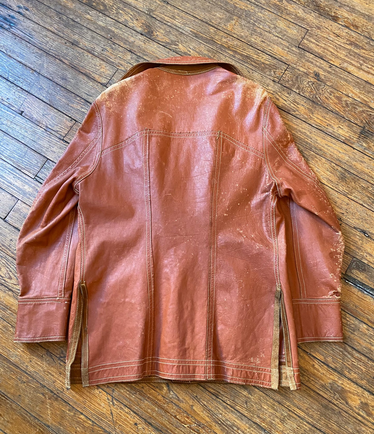 Reversible Rusty Brown Leather/Suede Jacket