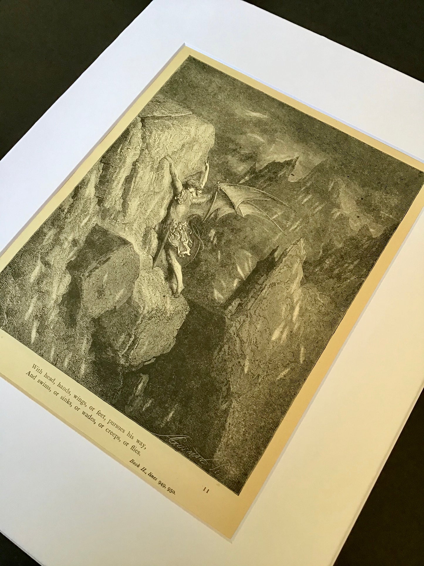 Gustave Doré Matted Print-Book II 949, 950