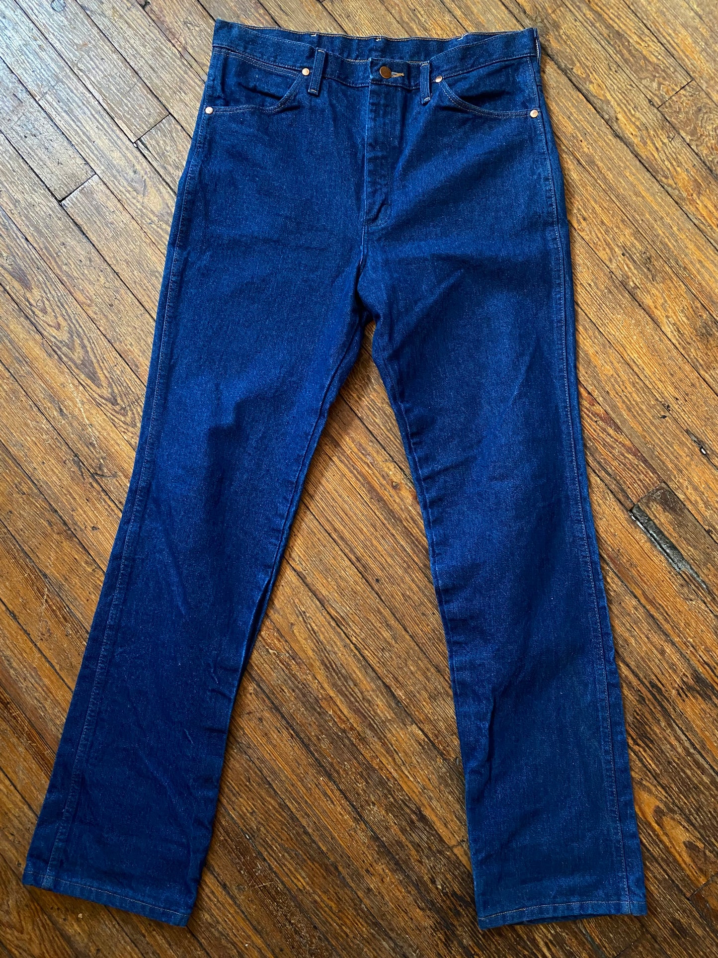 Vintage Wrangler Dark Indigo Wash Cowboy Cut 936 Slim Fit Mens Jeans