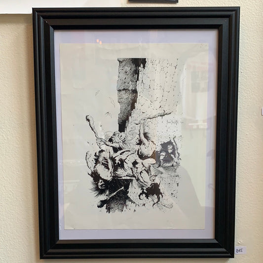 Framed Frank Frazetta Apeman Book Print