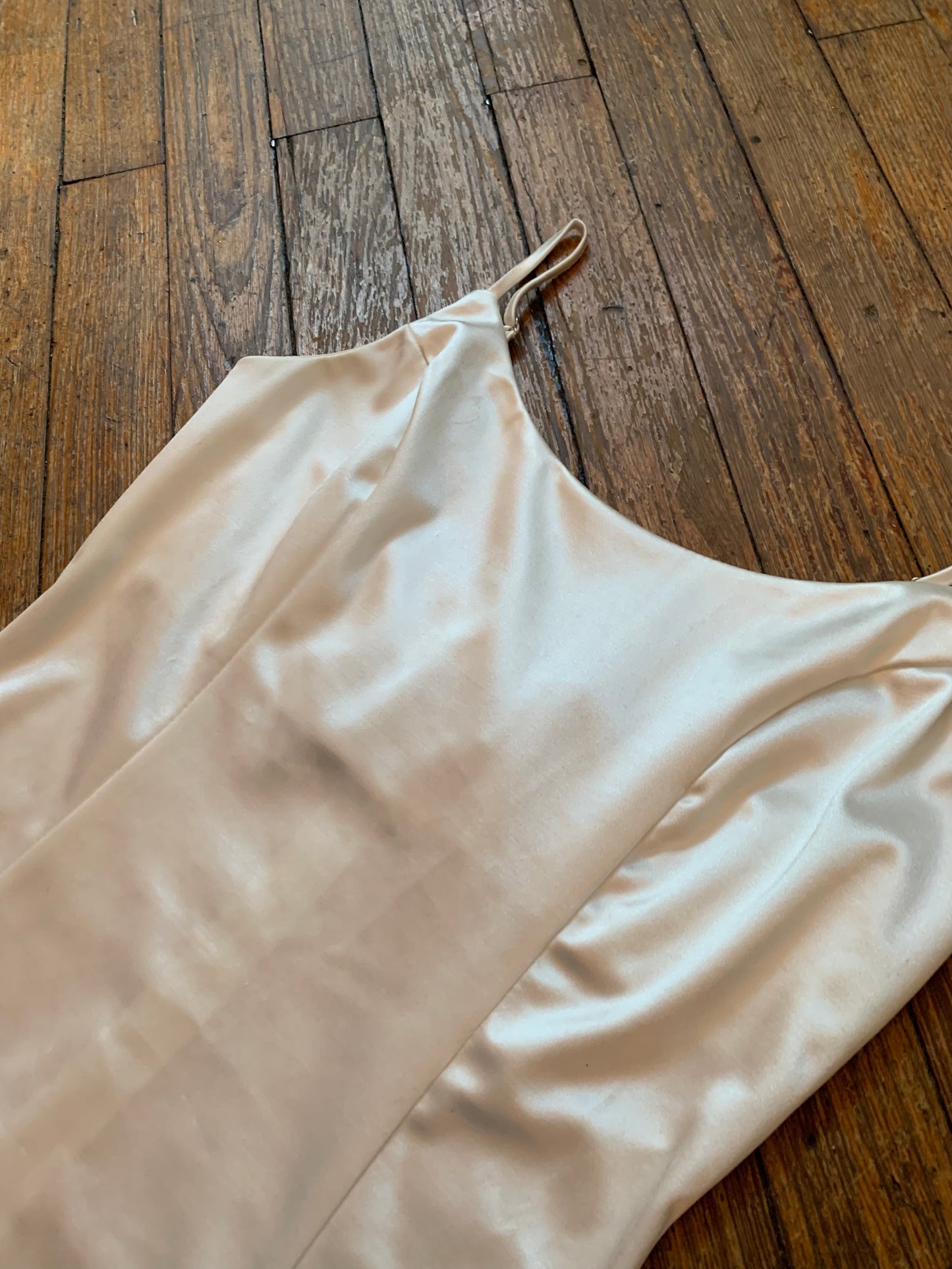 White Silky Bodycon Dress