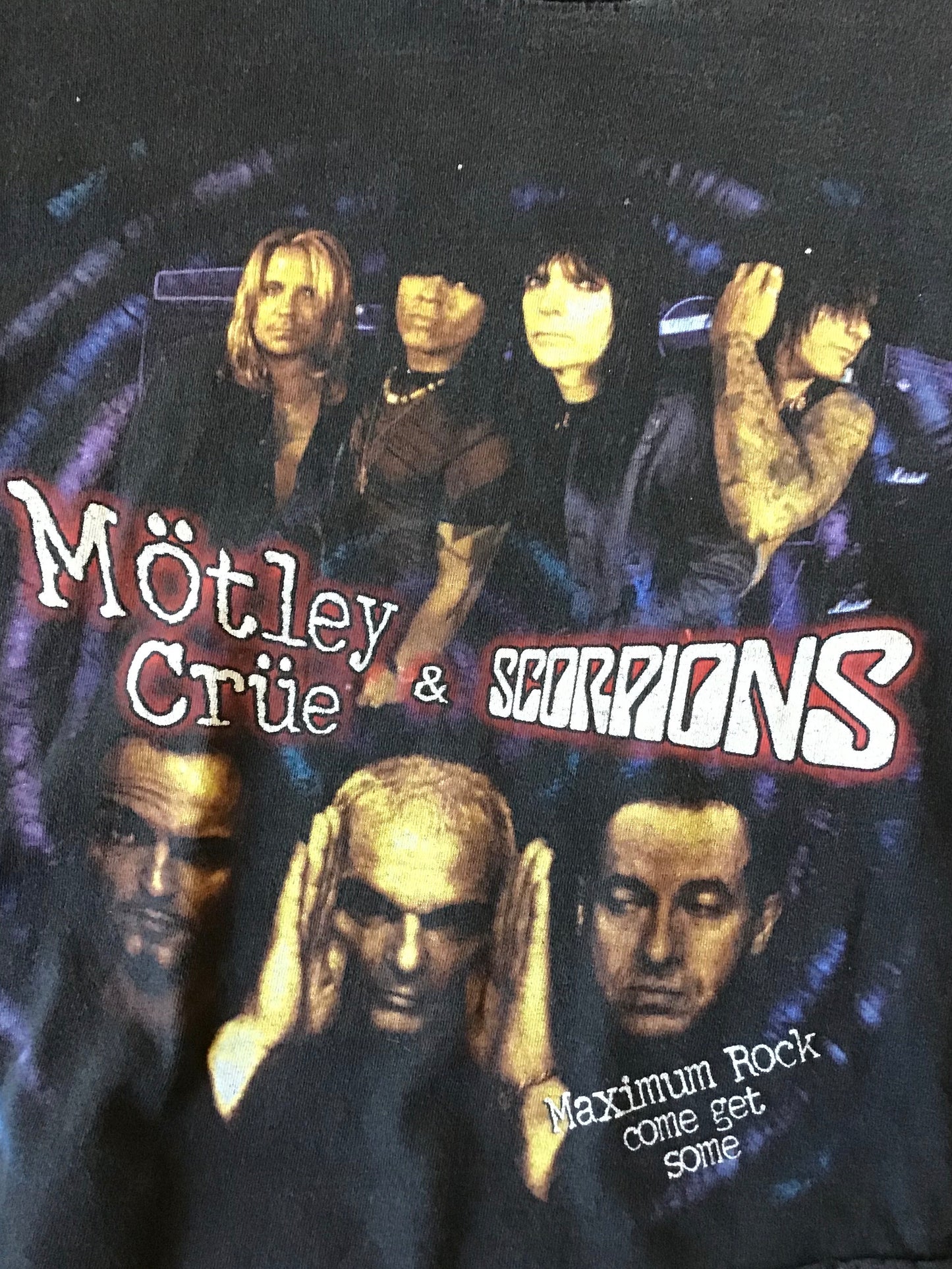 1999 Motley Crüe & Scorpions Cropped Tour Shirt