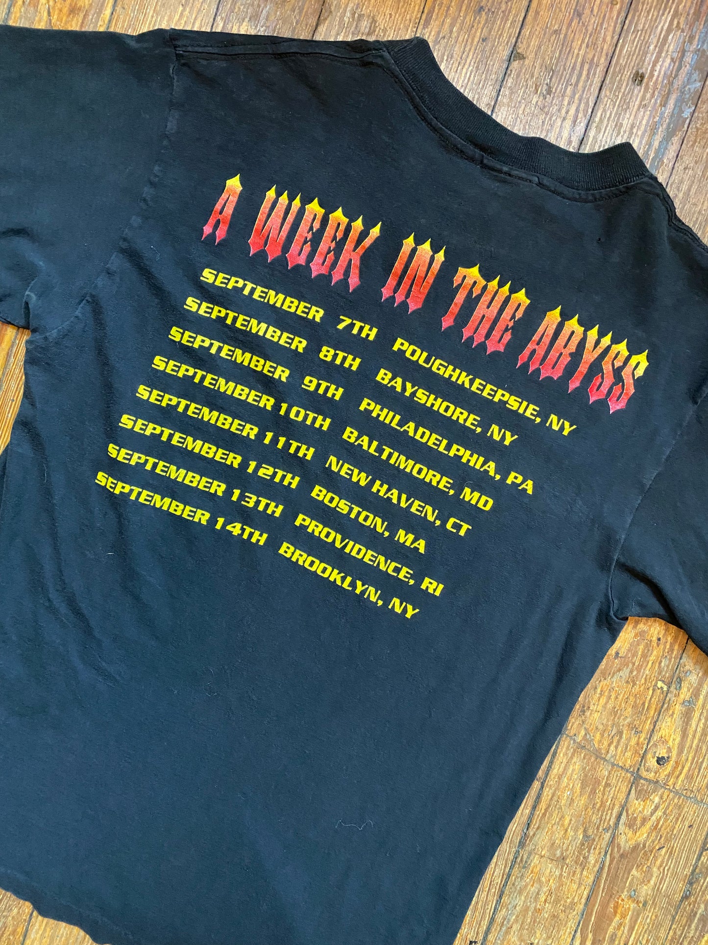 Vintage 1990 Slayer “A Week in the Abyss” Tour Shirt