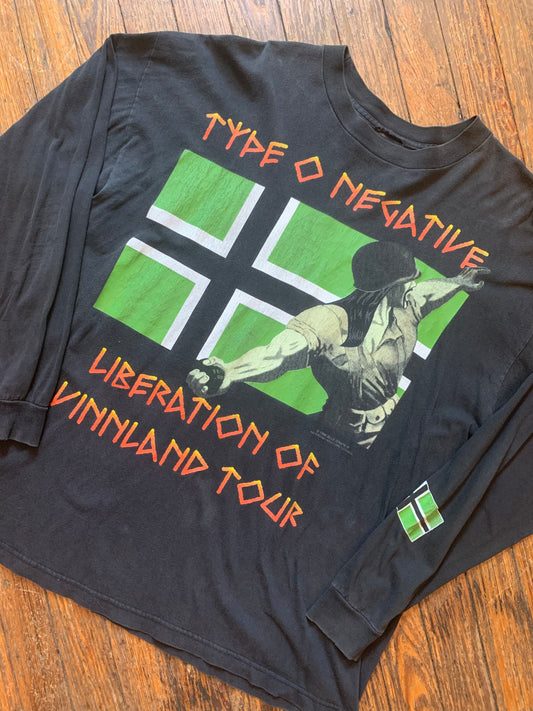 Vintage 1997 Type O Negative European Fall/Winter Tour Long Sleeve T-Shirt