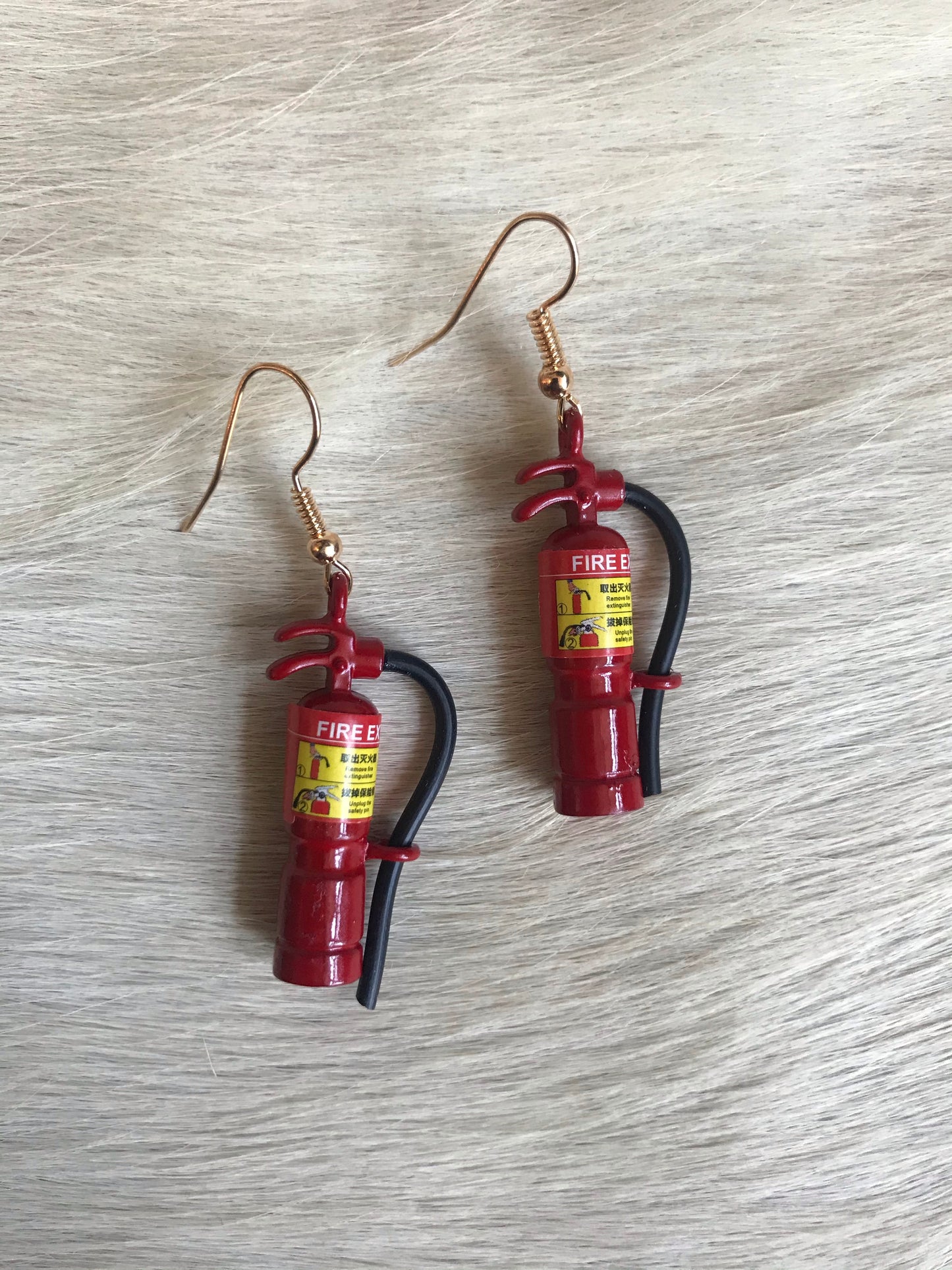 Heavy Duty Fire Extinguisher Earrings