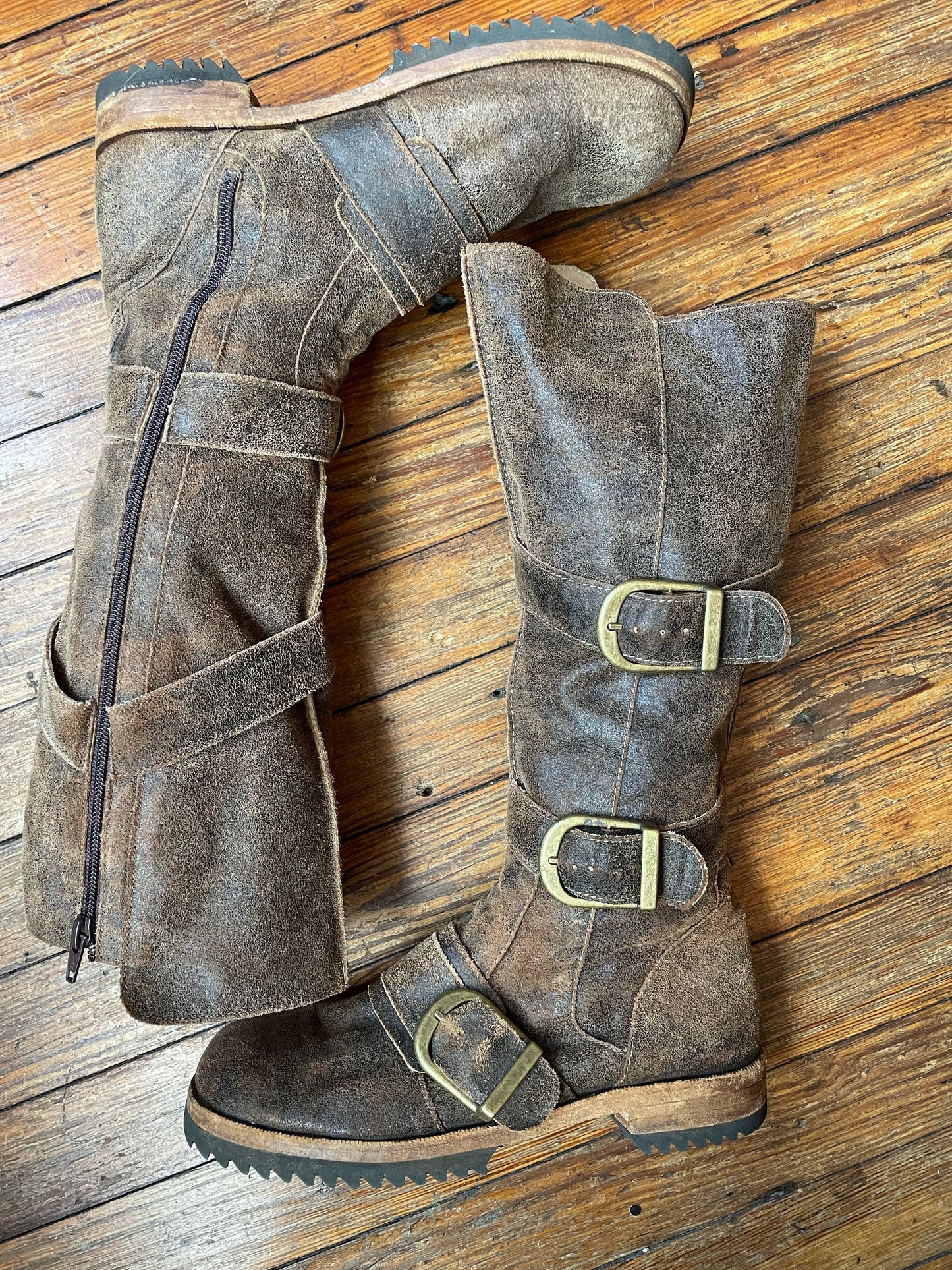 Woodland Realm Leather Boots Made by Jim Barnier