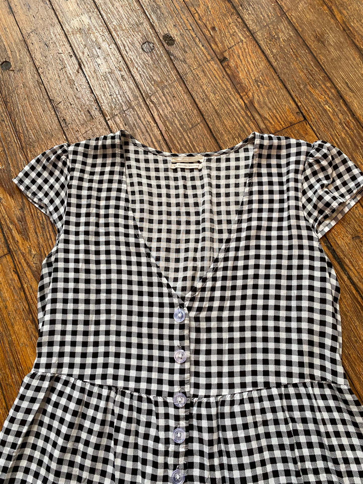 Urban Outfitters Black and White Checkered Romper