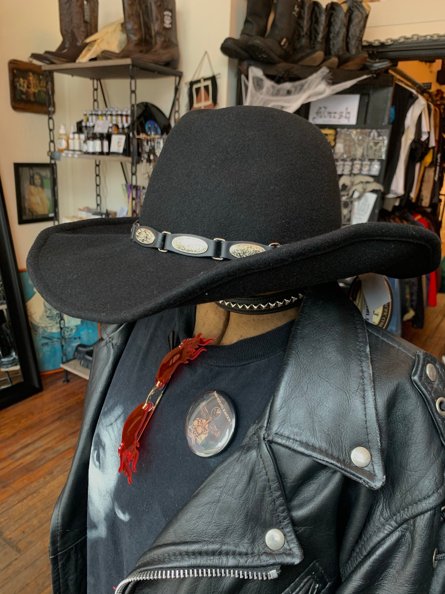 NWT Scala Concho Wool Cowboy Hat