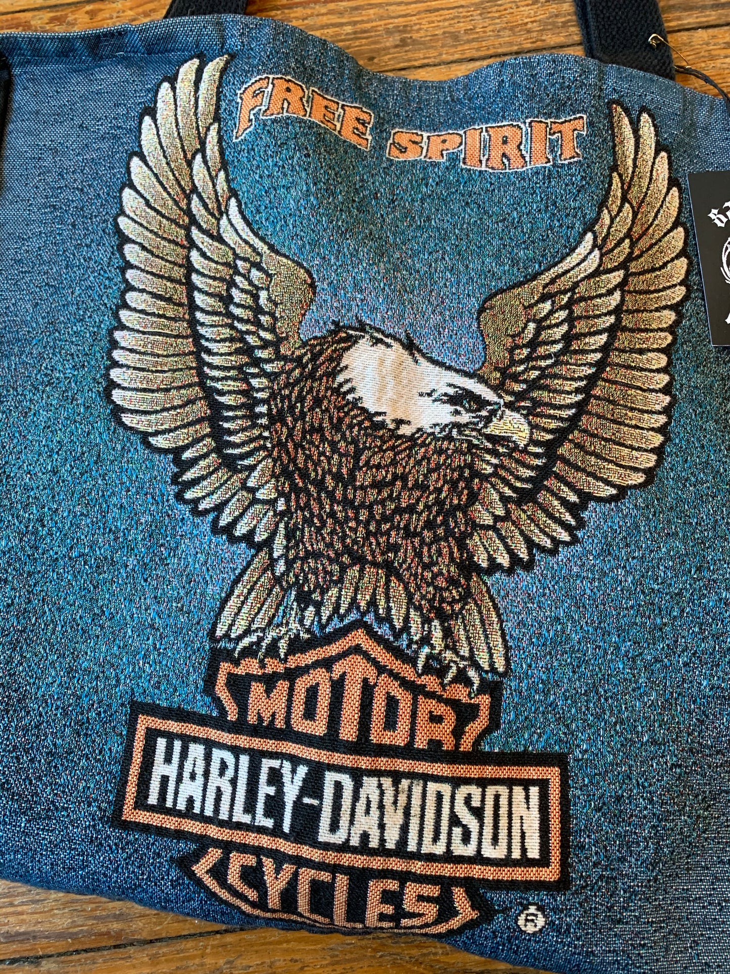 Harley-Davidson Denim Free Spirit Canvas Tote Bag