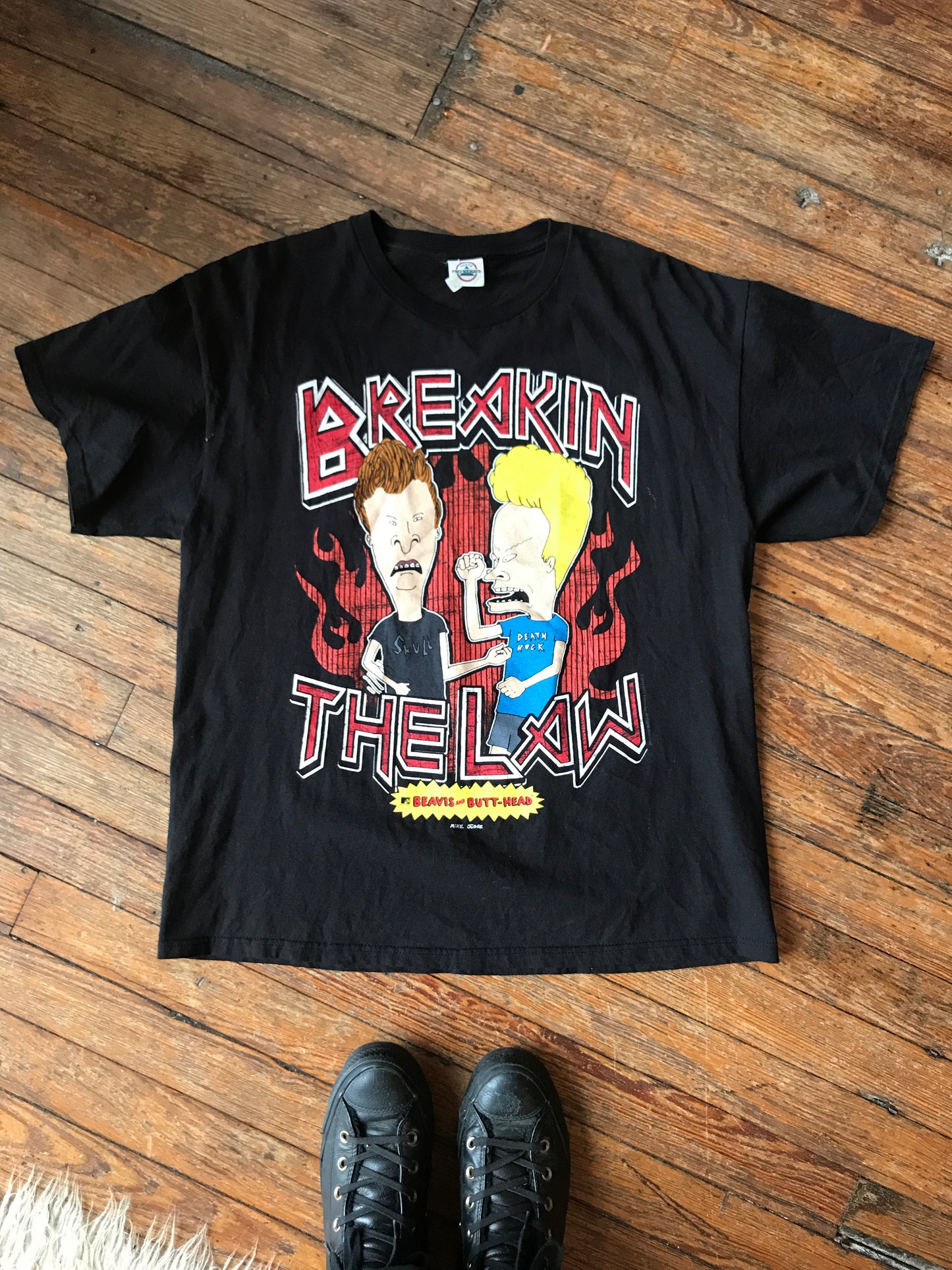 BREAKING THE LAW Beavis and Butthead Tee