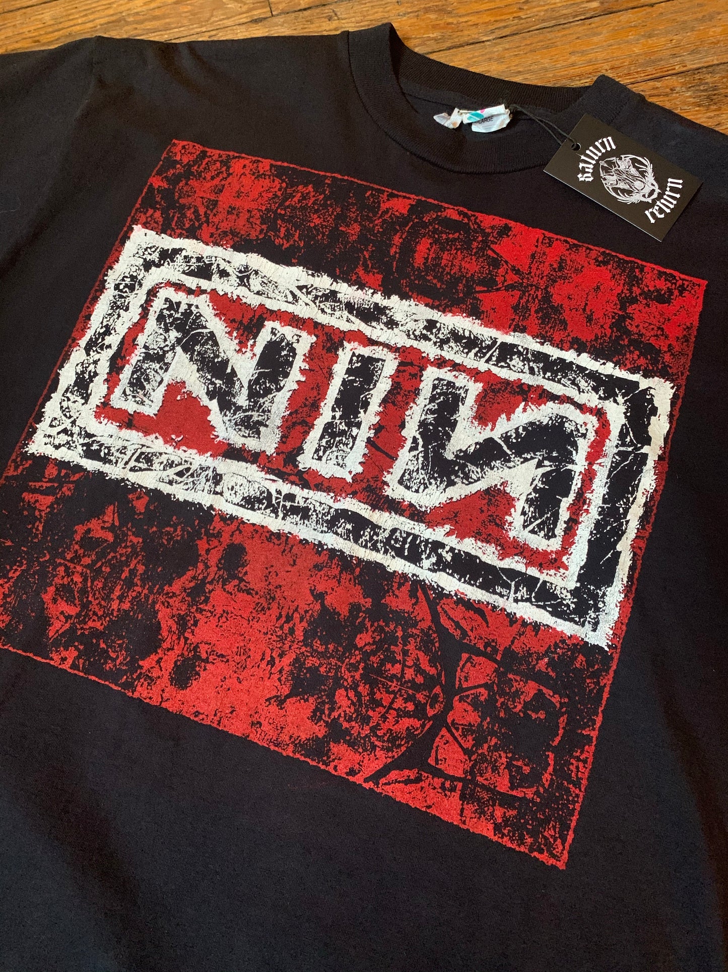 Vintage Bootleg Nine Inch Nails In Concert NIN Trent Reznor Deadstock T-Shirt