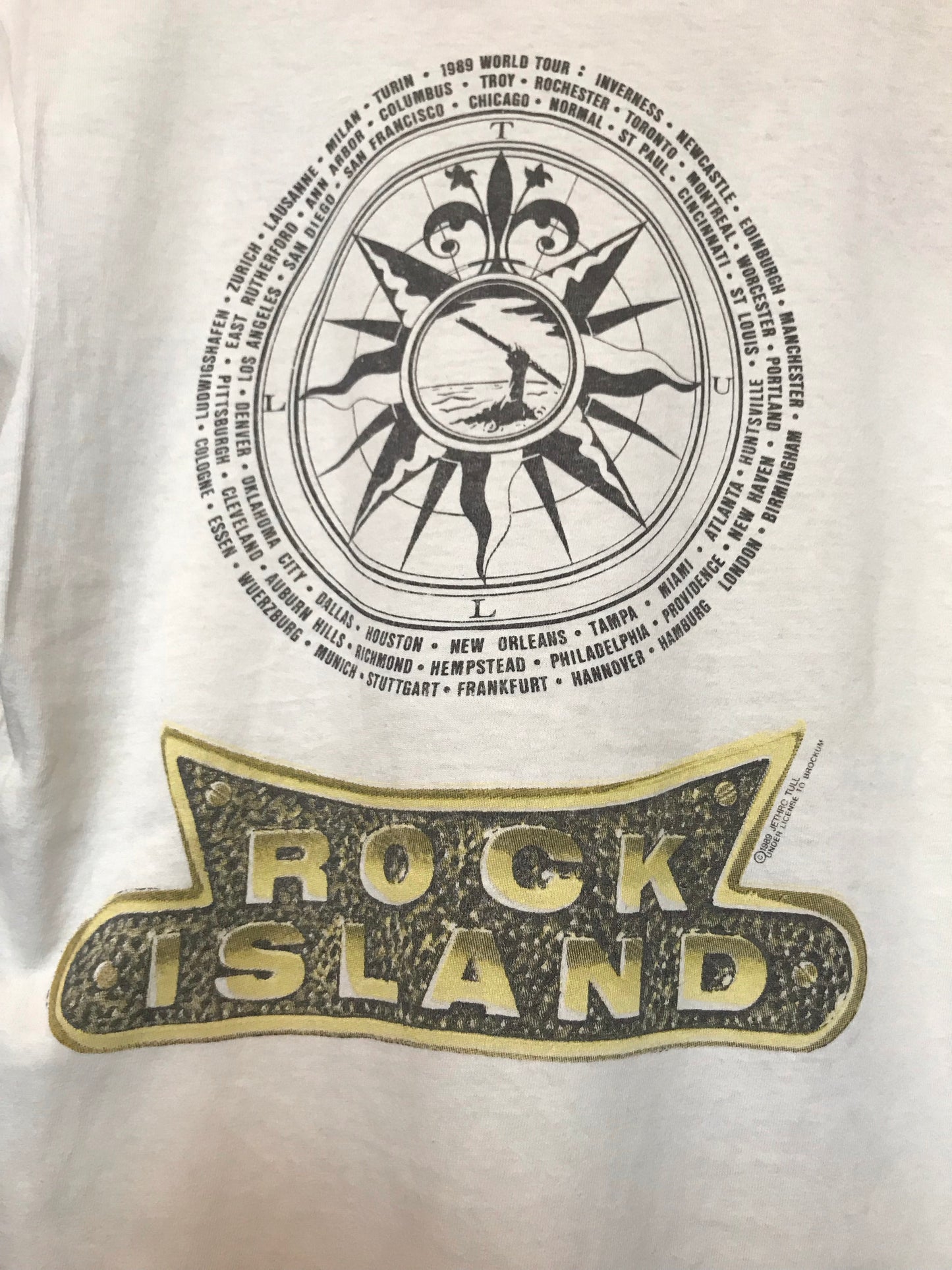 Vintage 1989 Jethro Tull Rock Island Tour Tee