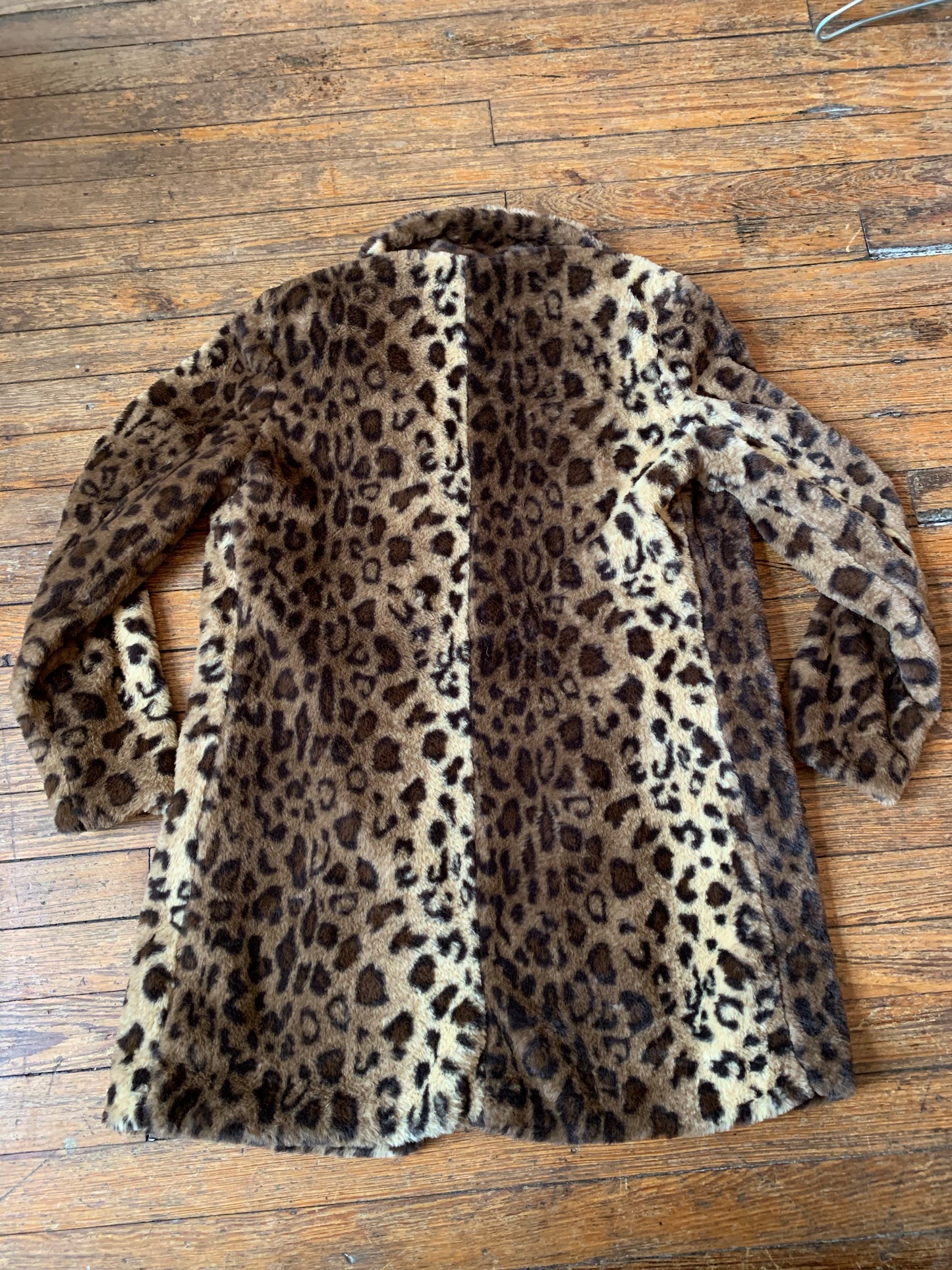 Super Soft Leopard Print Faux Fur Coat