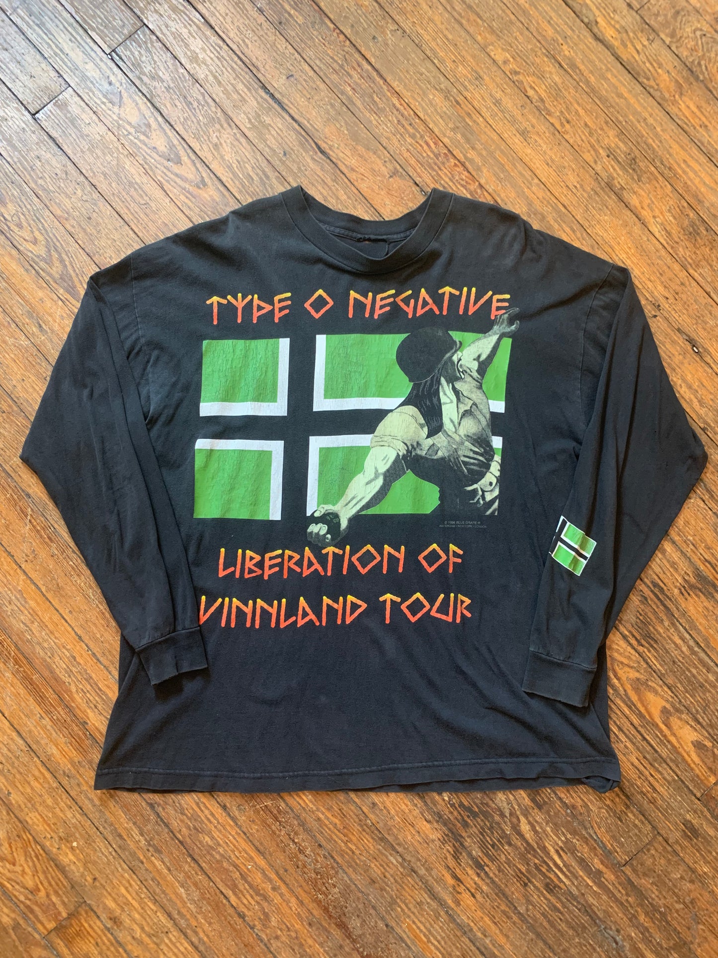 Vintage 1997 Type O Negative European Fall/Winter Tour Long Sleeve T-Shirt
