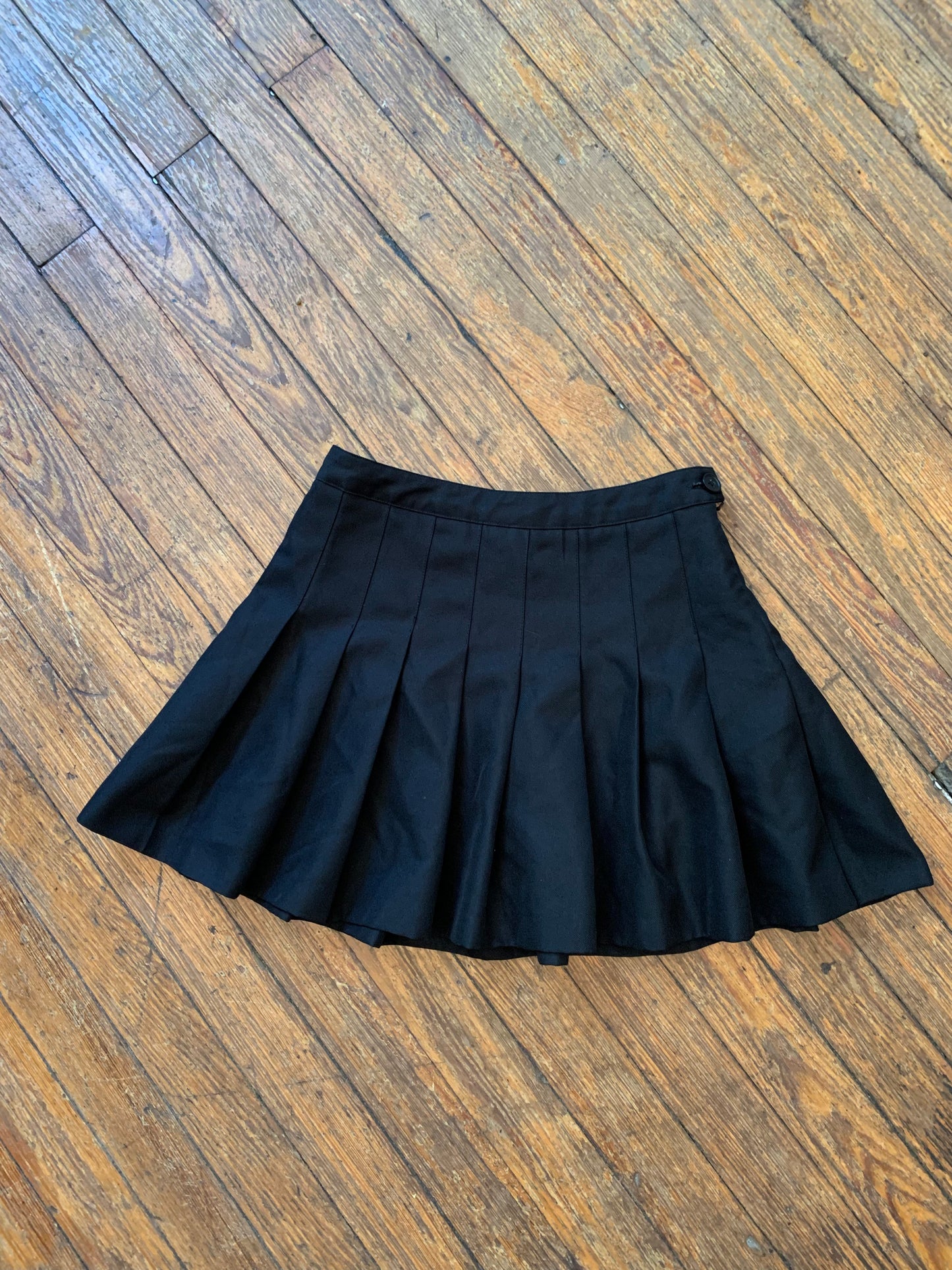 Black Mini Tennis Skirt