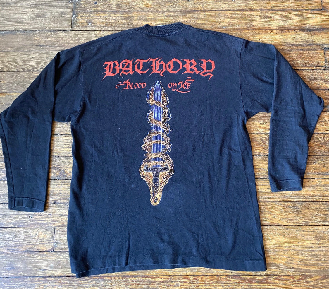 Vintage 90’s Bathory Blood on Ice Longsleeve T-shirt