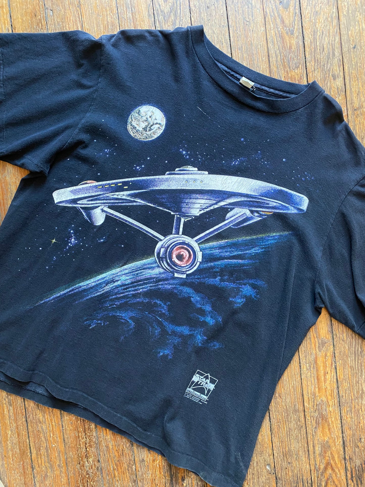 Vintage 1991 Licensed Star Trek 23rd Anniversary USS Enterprise T-Shirt