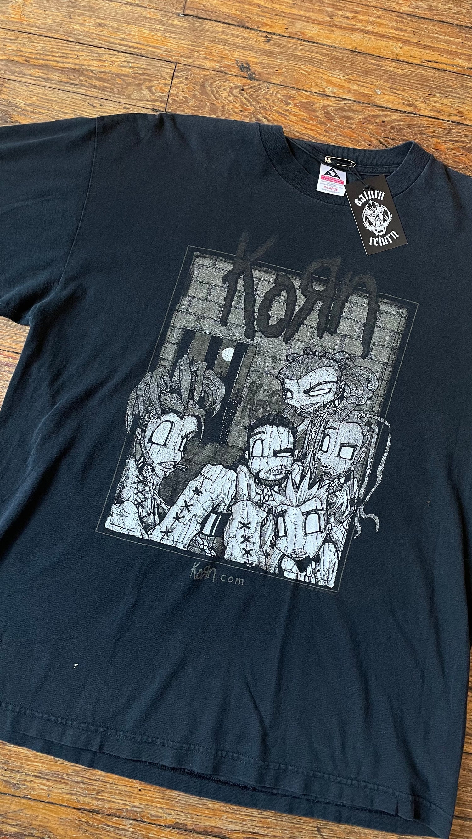Vintage 2000 Korn Sick & Twisted Tour T-Shirt