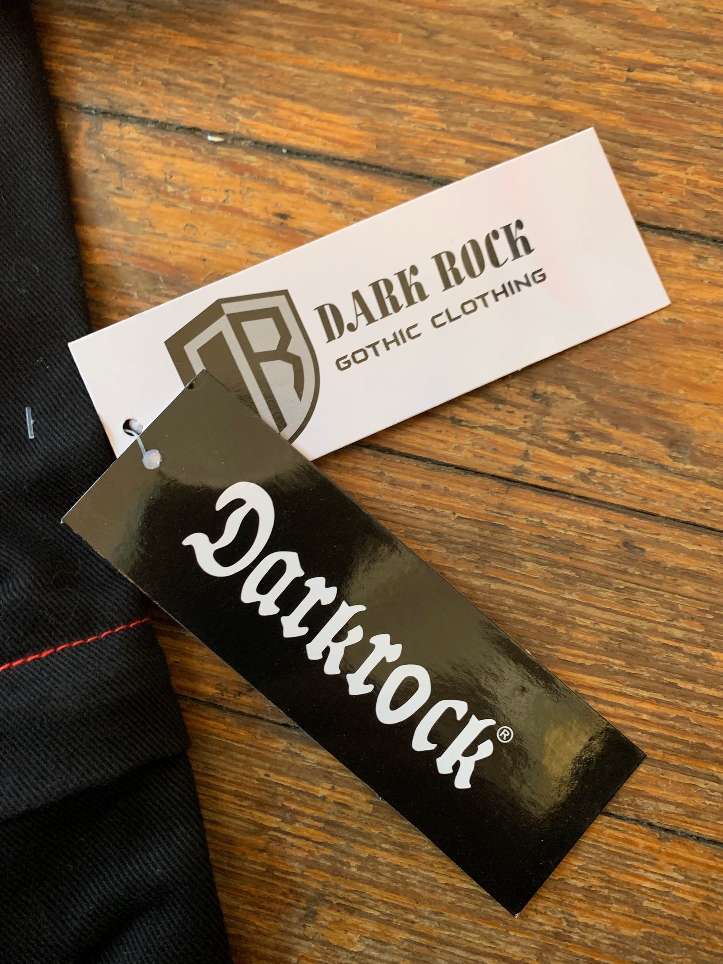 NWOT Dark Rock Black & Red Gothic Bondage Chain Pants