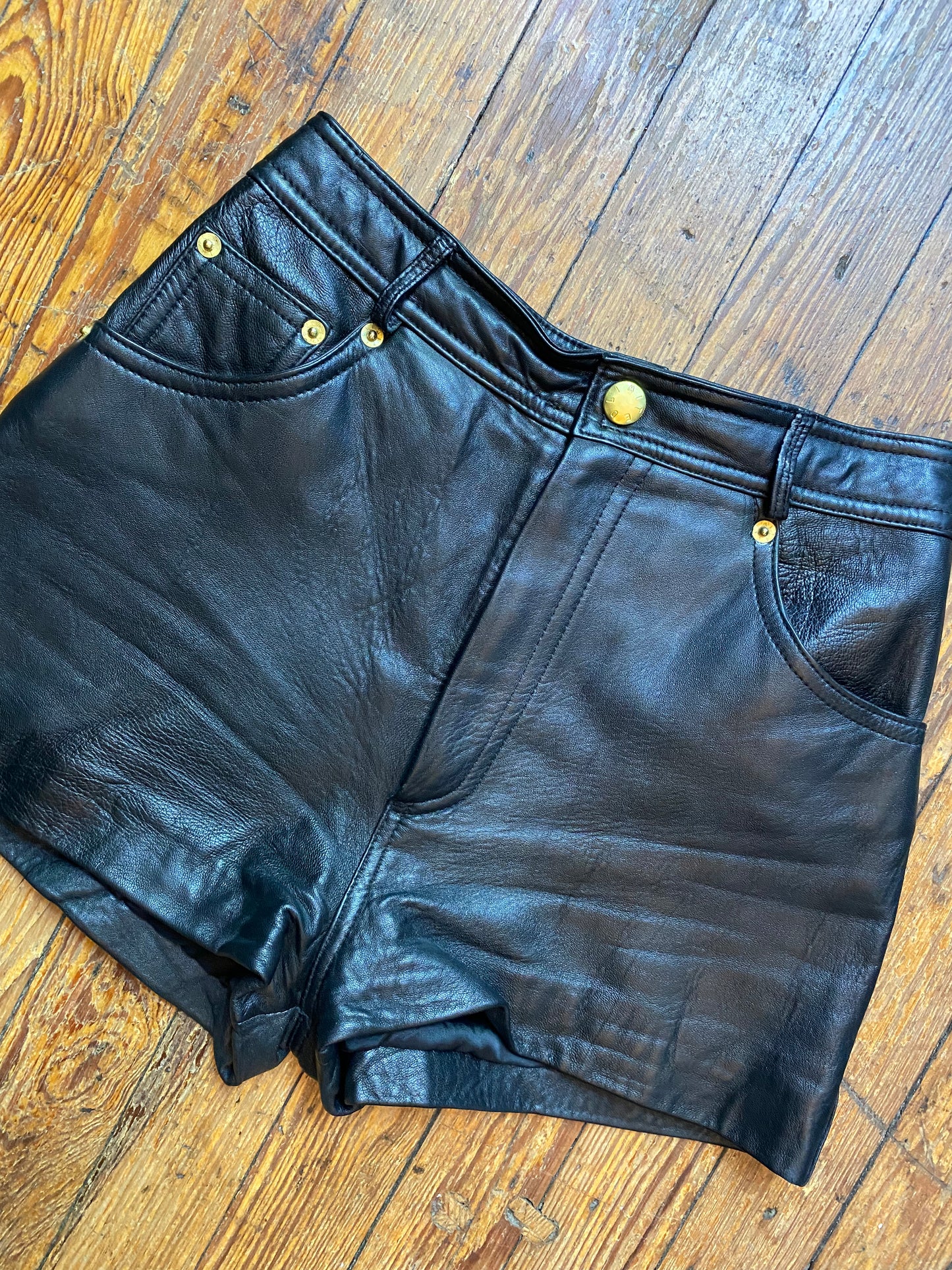 The Limited Lil Leather Booty Shorts