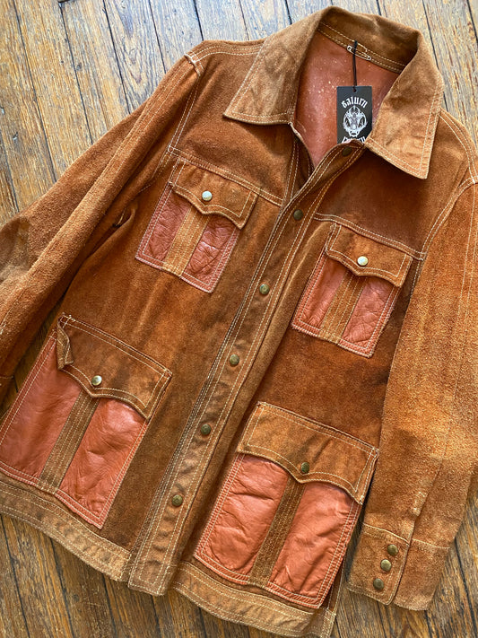 Reversible Rusty Brown Leather/Suede Jacket
