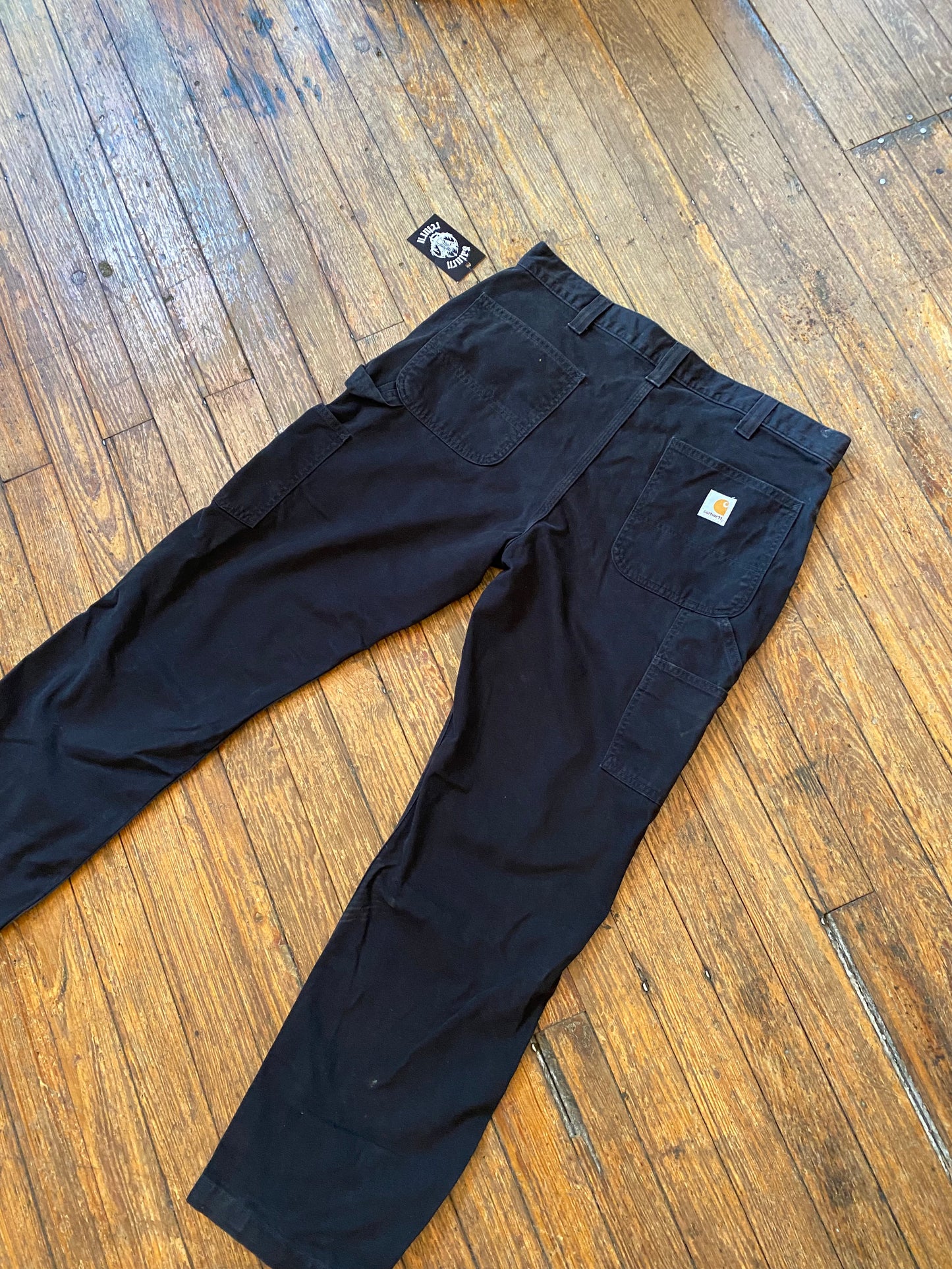 Carhartt Black Relaxed Fit Twill Utility Work Pant