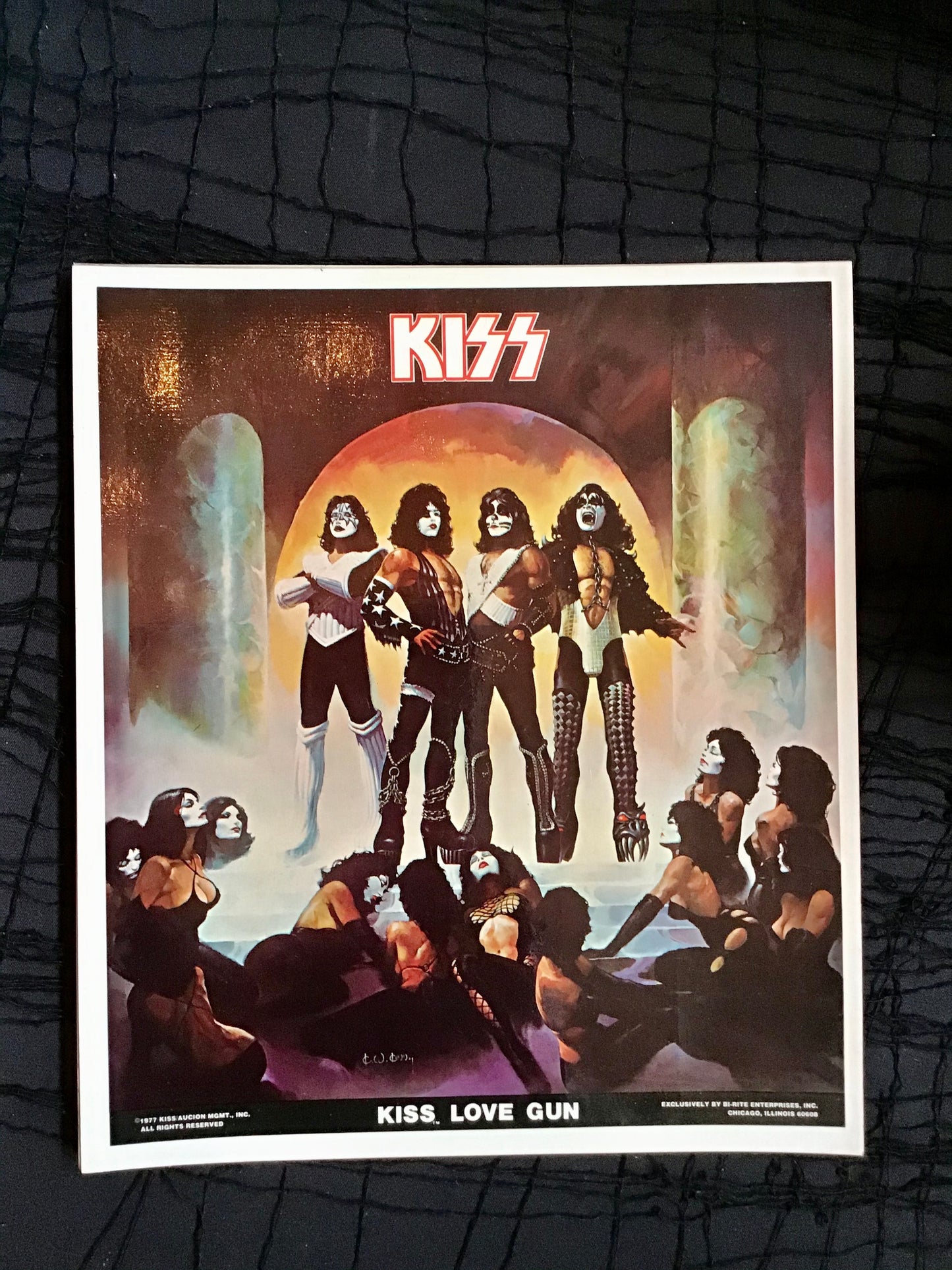 1977 KISS Love Gun Sticker