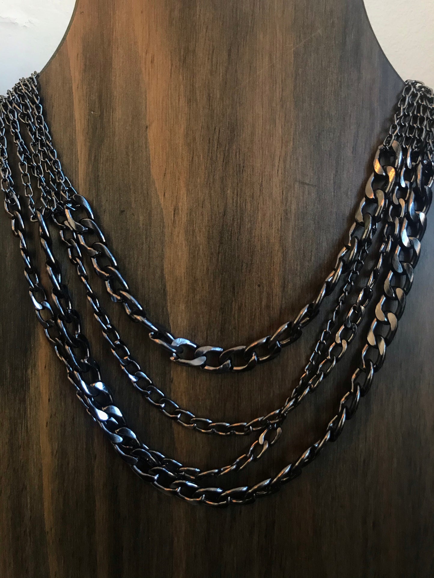 Multi Black Chain Necklace