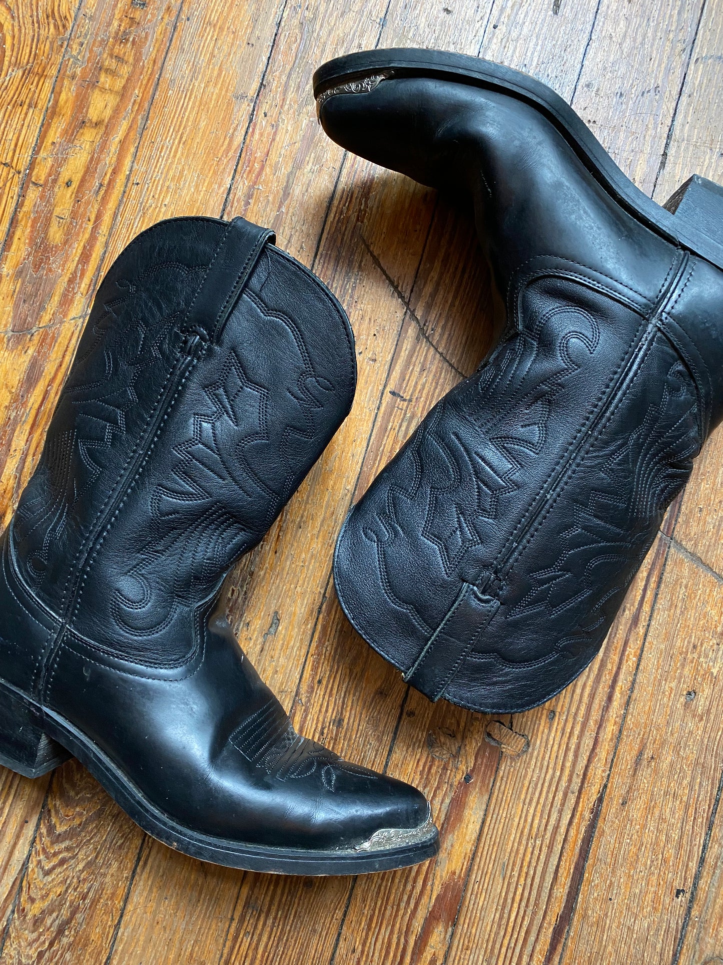 Vintage Durango Silver Tip Cowboy Boots