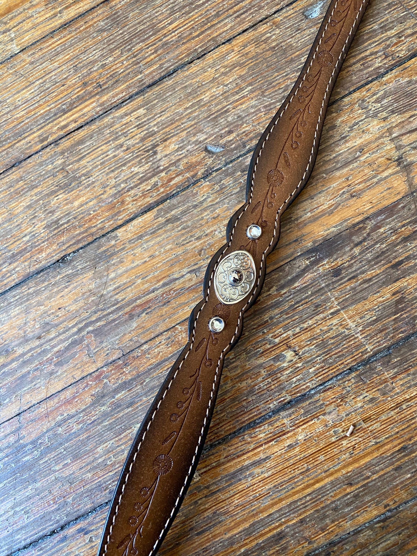 Skinny Brown Genuine Leather Belt