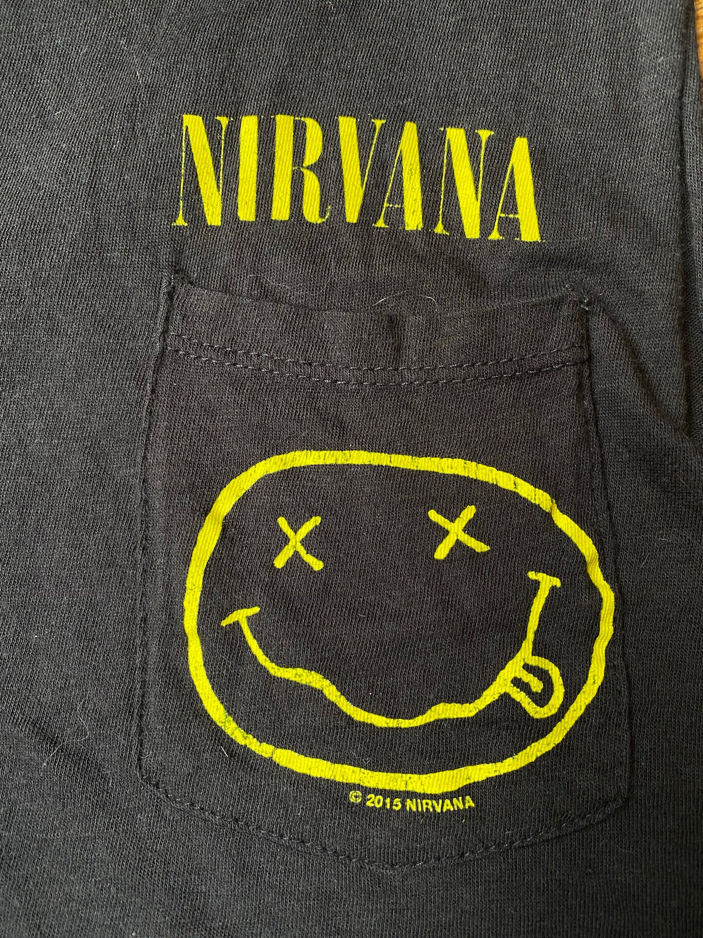 Official 2015 Nirvana Smiley Face Sleeveless T-Shirt