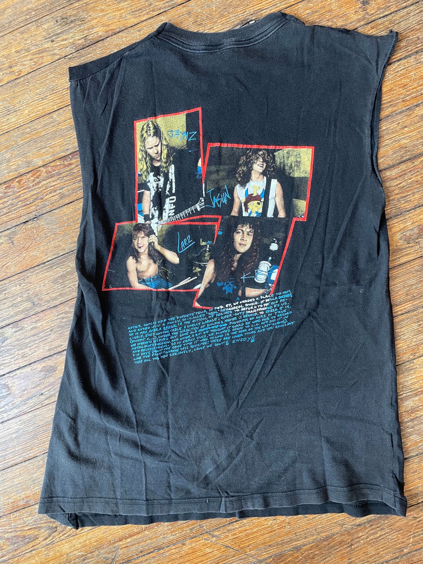 Vintage Custom Metallica Metal Up Your Ass Sleeveless T-Shirt